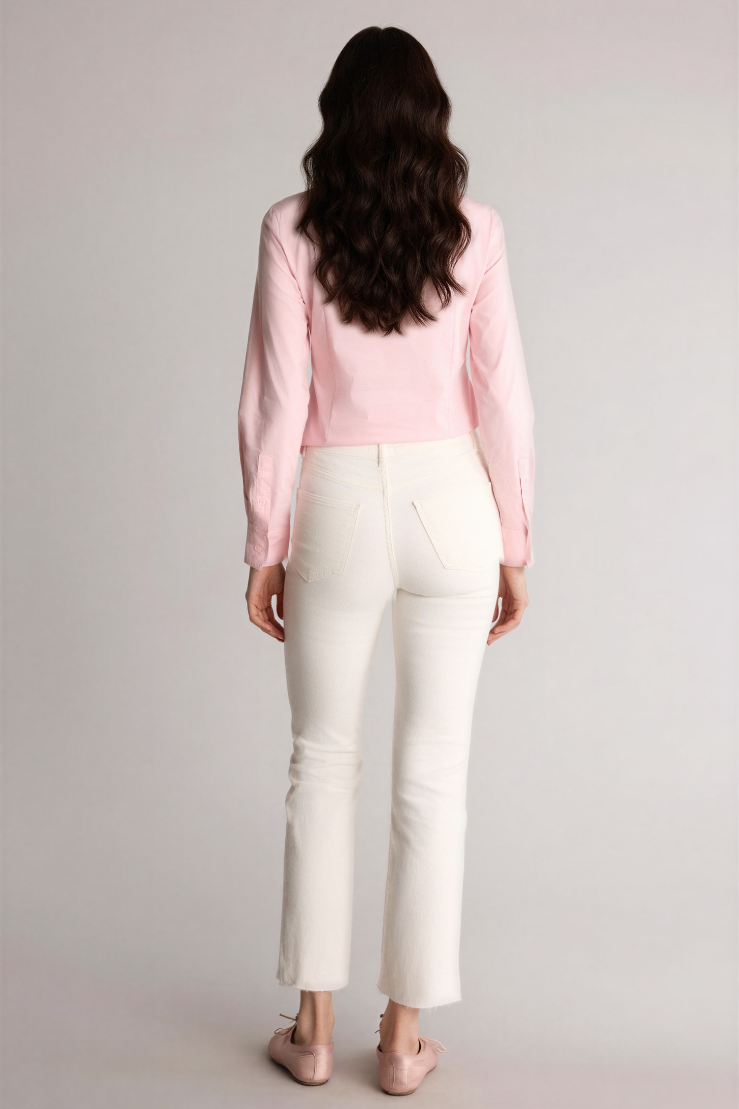 DeFacto Crop Flare Fıt Normal Bel Gabardin Pantolon görsel 5
