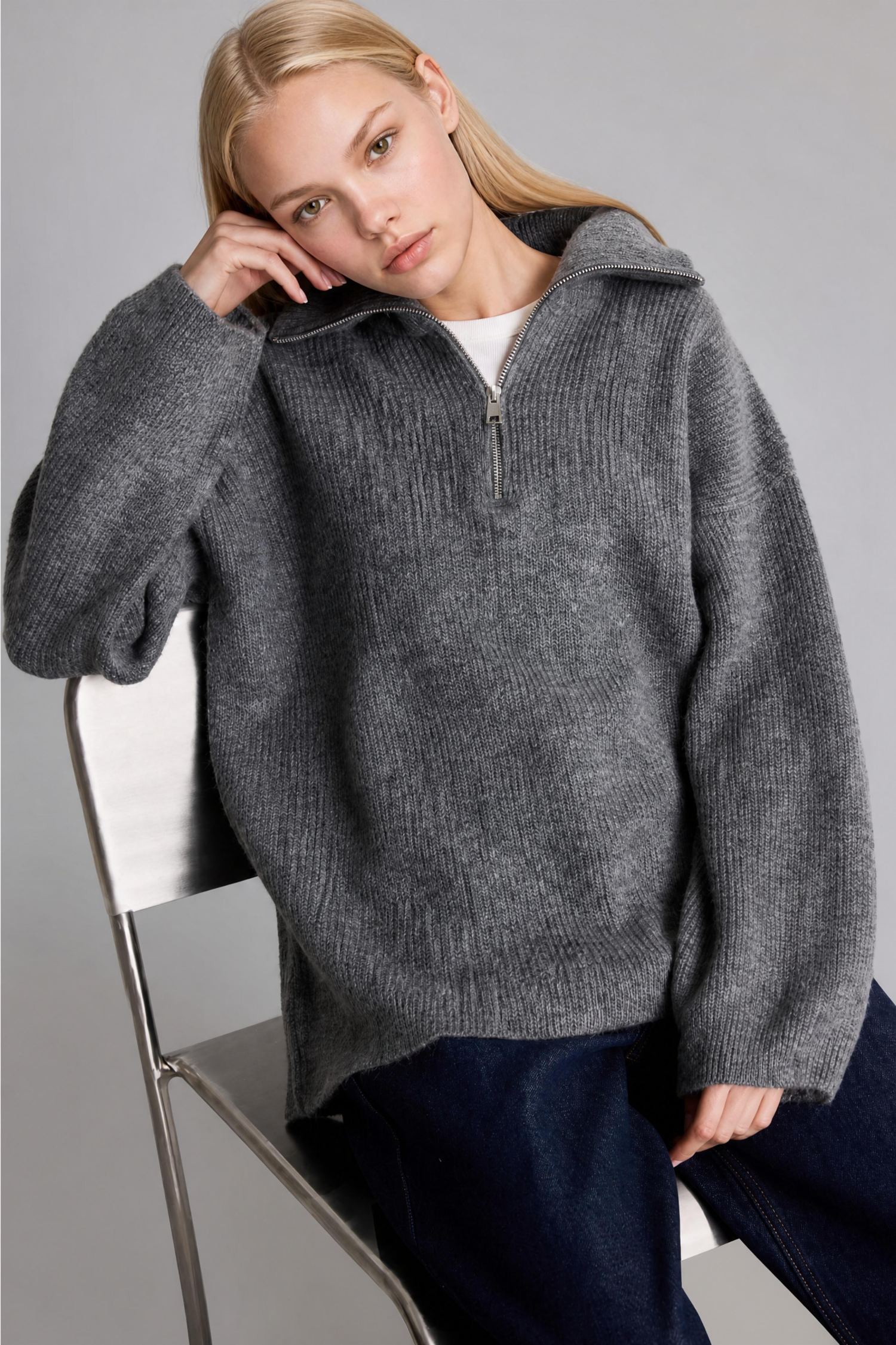 DeFacto Oversize Polo Yaka Kazak