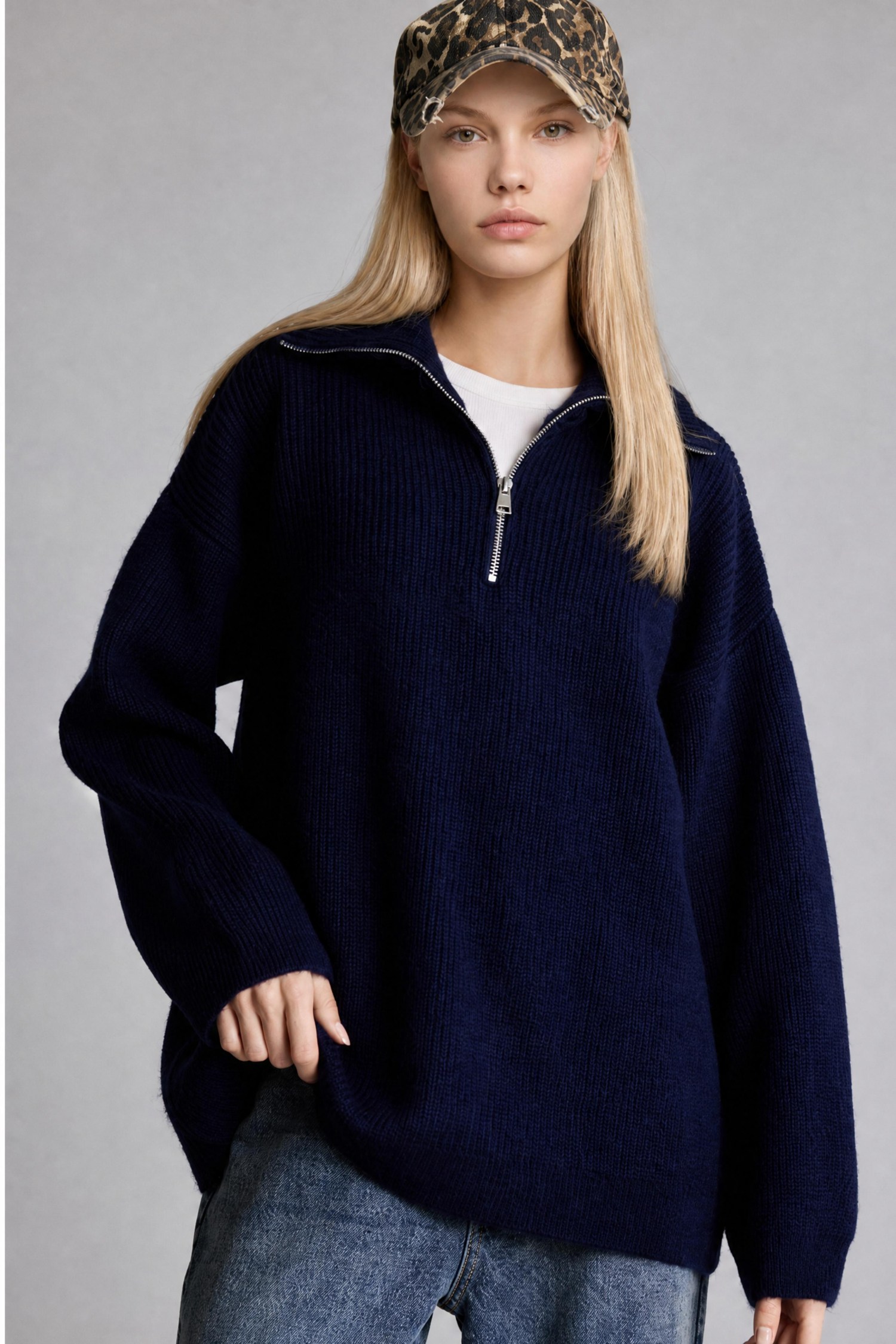 DeFacto Oversize Polo Yaka Kazak
