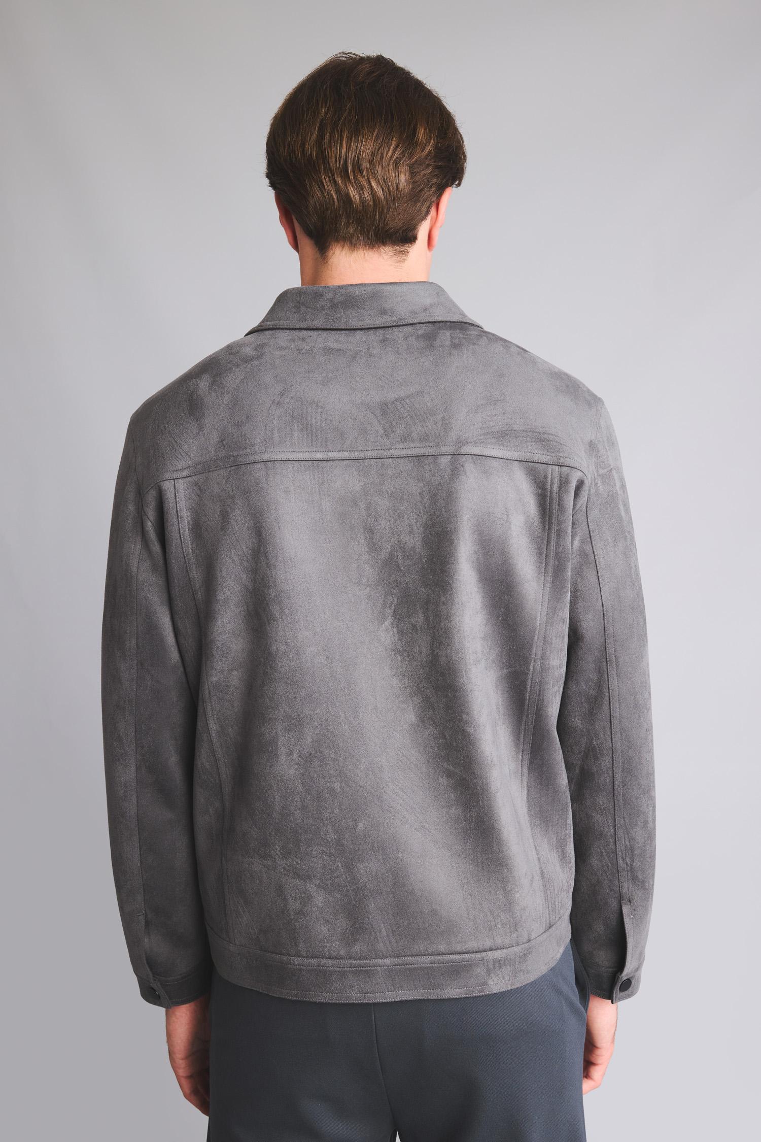 DeFacto Regular Fit Polo Yaka Süet Mont görsel 6
