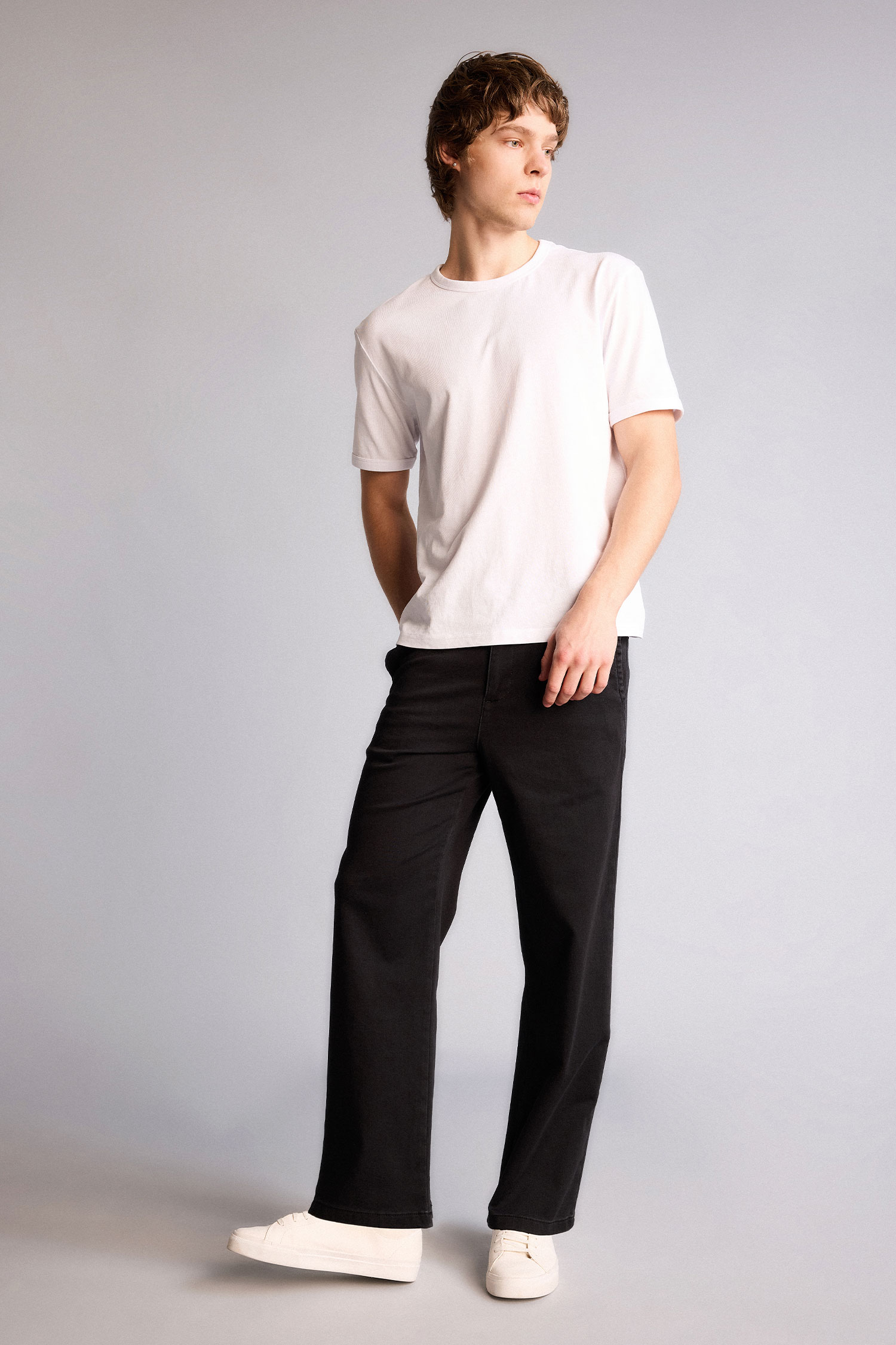DeFacto Ultra Yumuşak Yumuşak Dokulu Wide Leg Jean Pantolon görsel 2