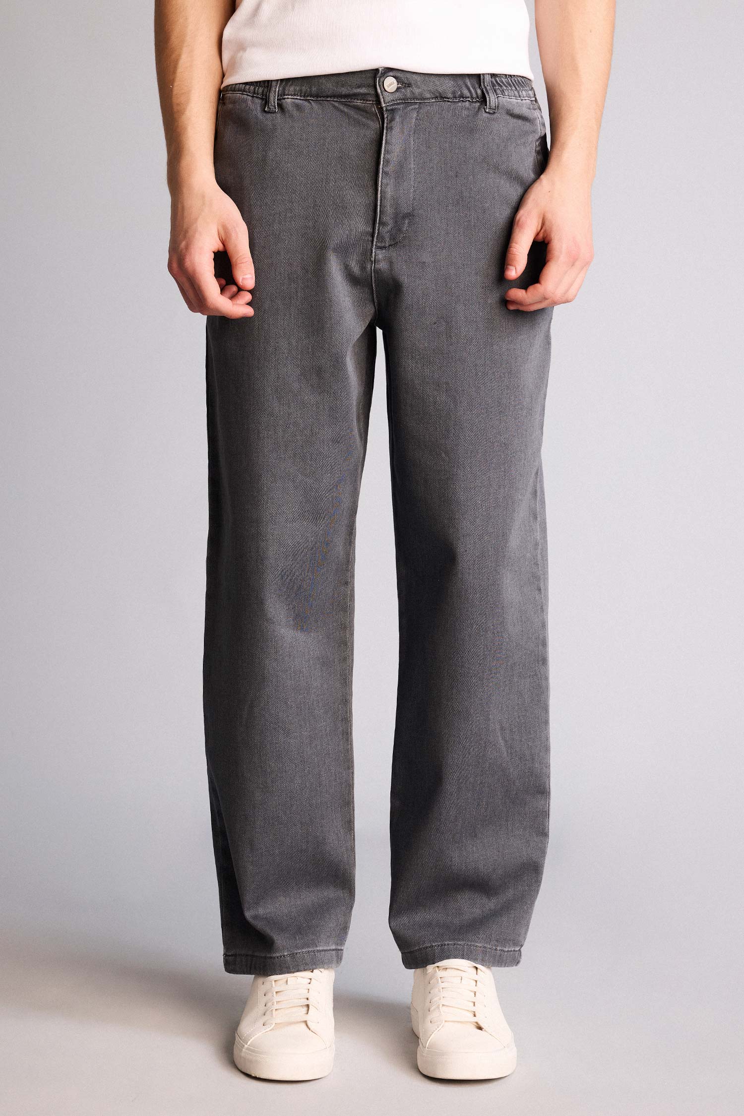 DeFacto Ultra Yumuşak Dokulu Wide Leg Jean Pantolon görsel 3