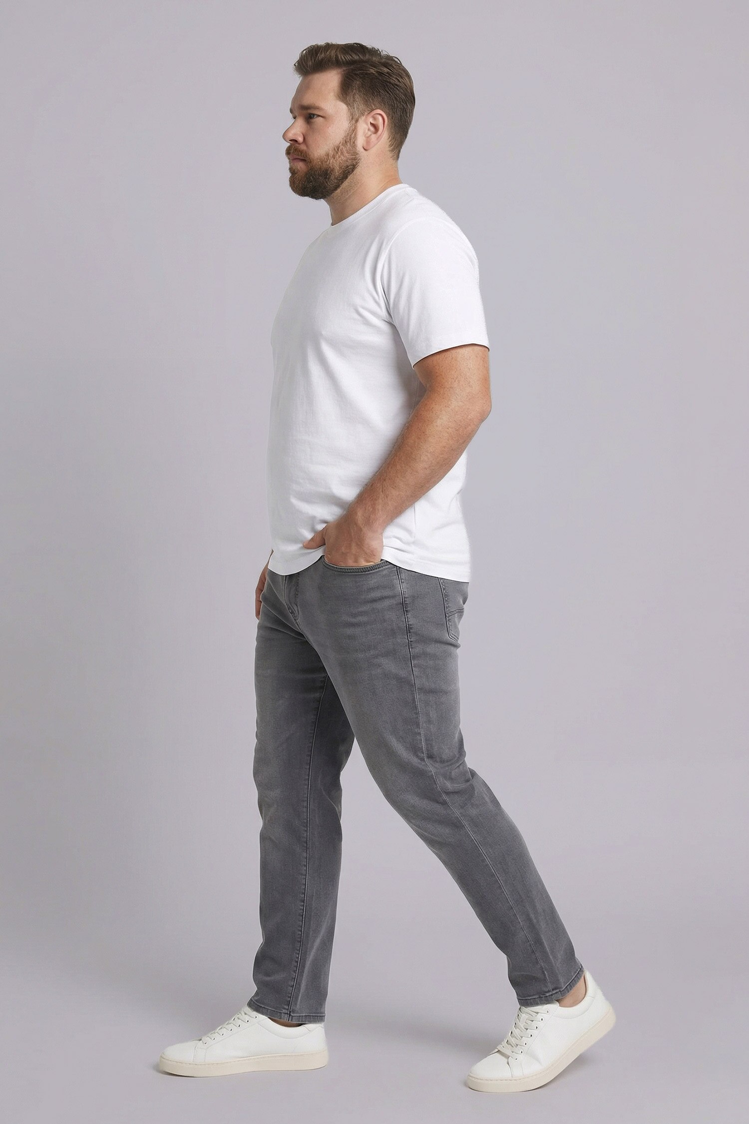 DeFacto Büyük Beden Wıde Leg Jean Pantolon görsel 2