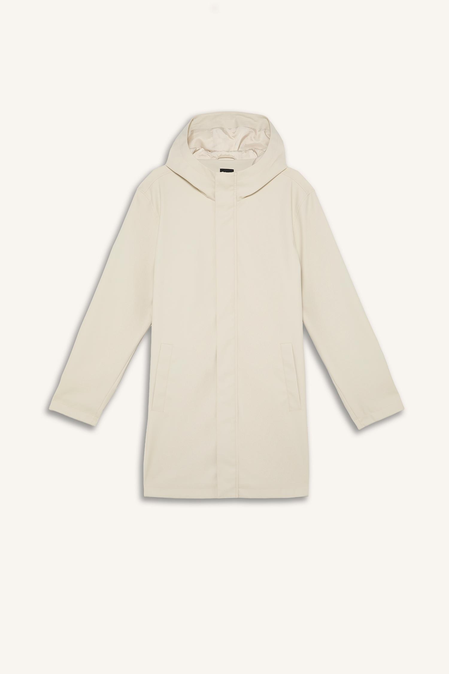 DeFacto Regular Fit Kapüşonlu Suni Deri Parka görsel 7