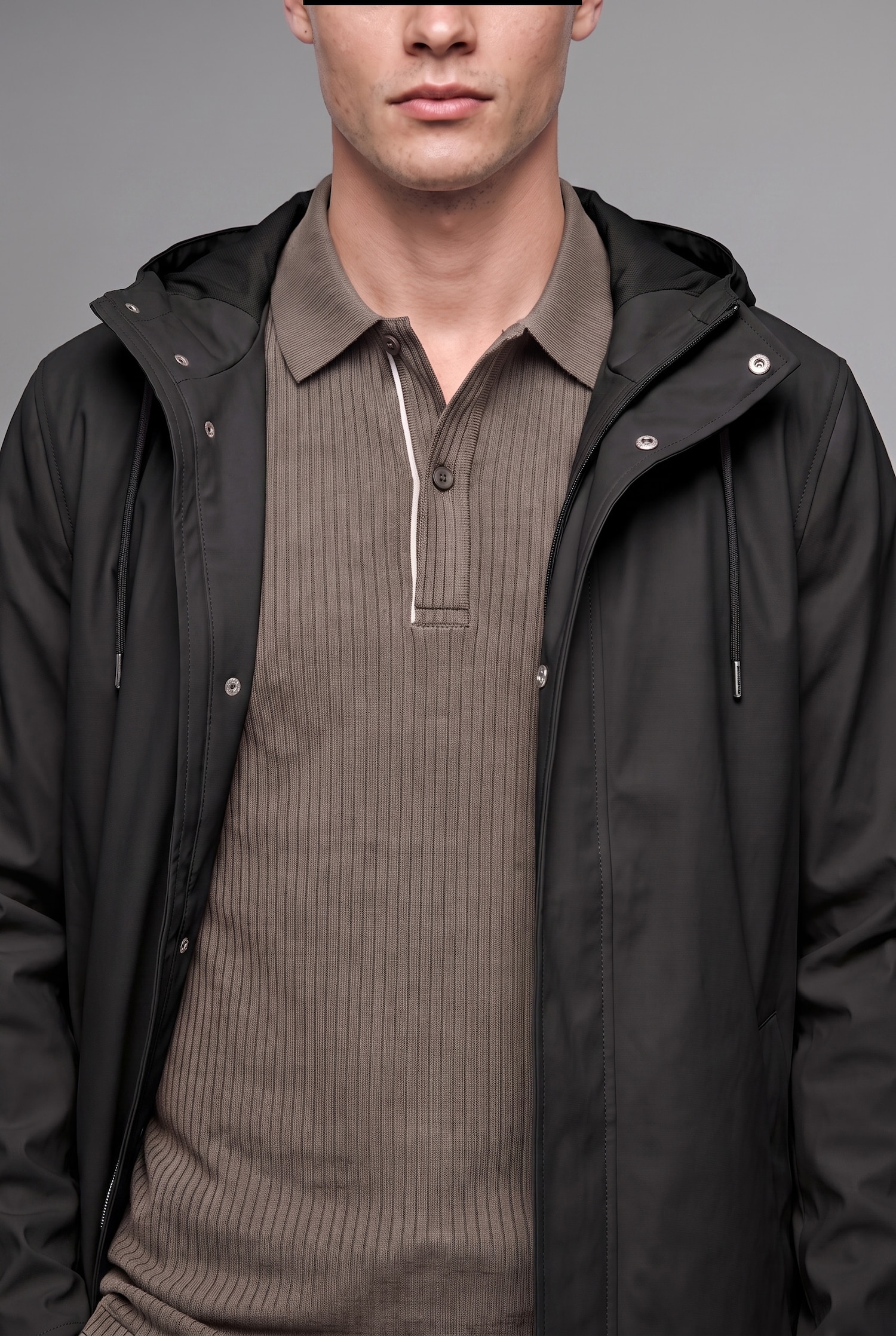 DeFacto Regular Fit Su Geçirmez Kapüşonlu Suni Deri Parka görsel 5