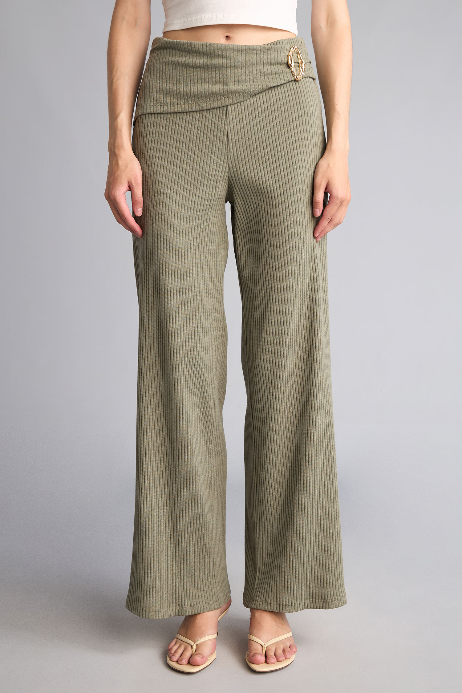 DeFacto Straight Fit Fitilli Pantolon görsel 3
