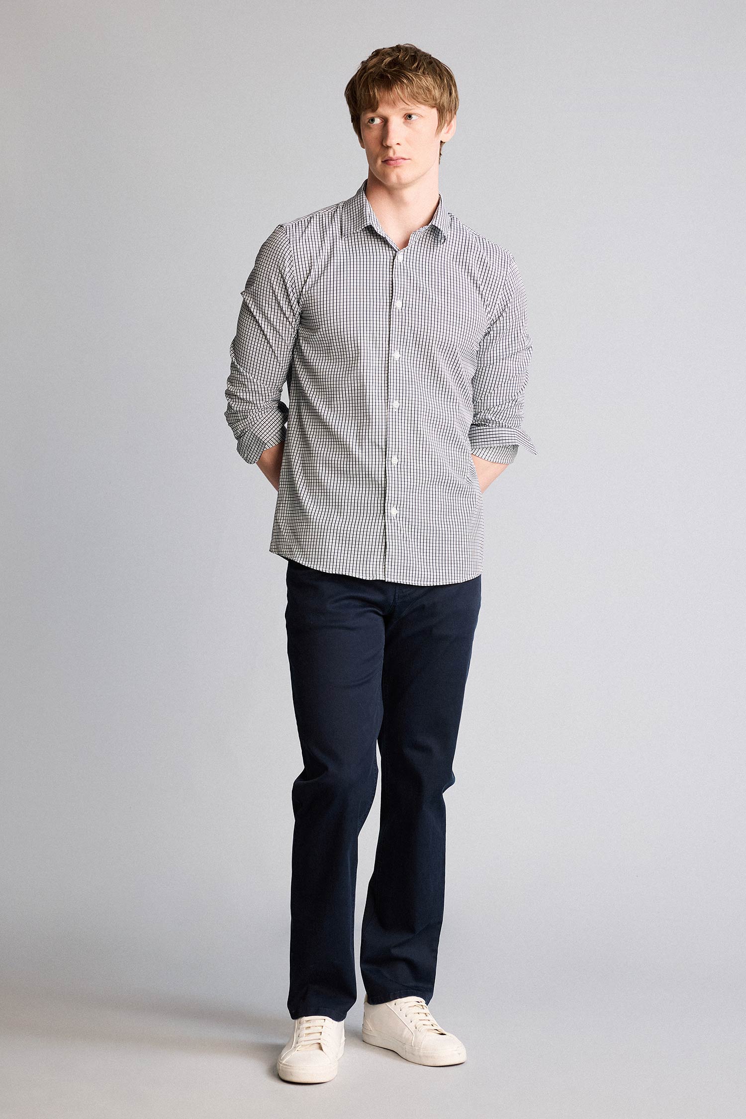 DeFacto Slim Fit Uzun kollu Poplin Baskılı Gömlek görsel 2