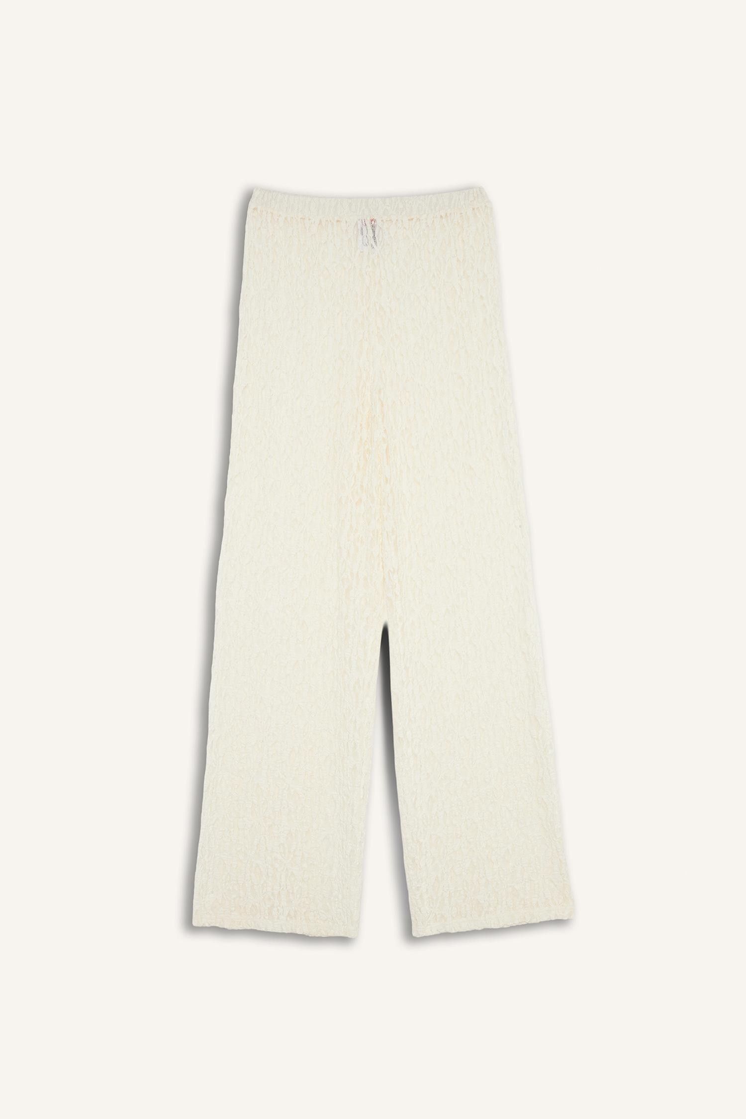 DeFacto Regular Fit Tül Plaj Pantolonu görsel 6