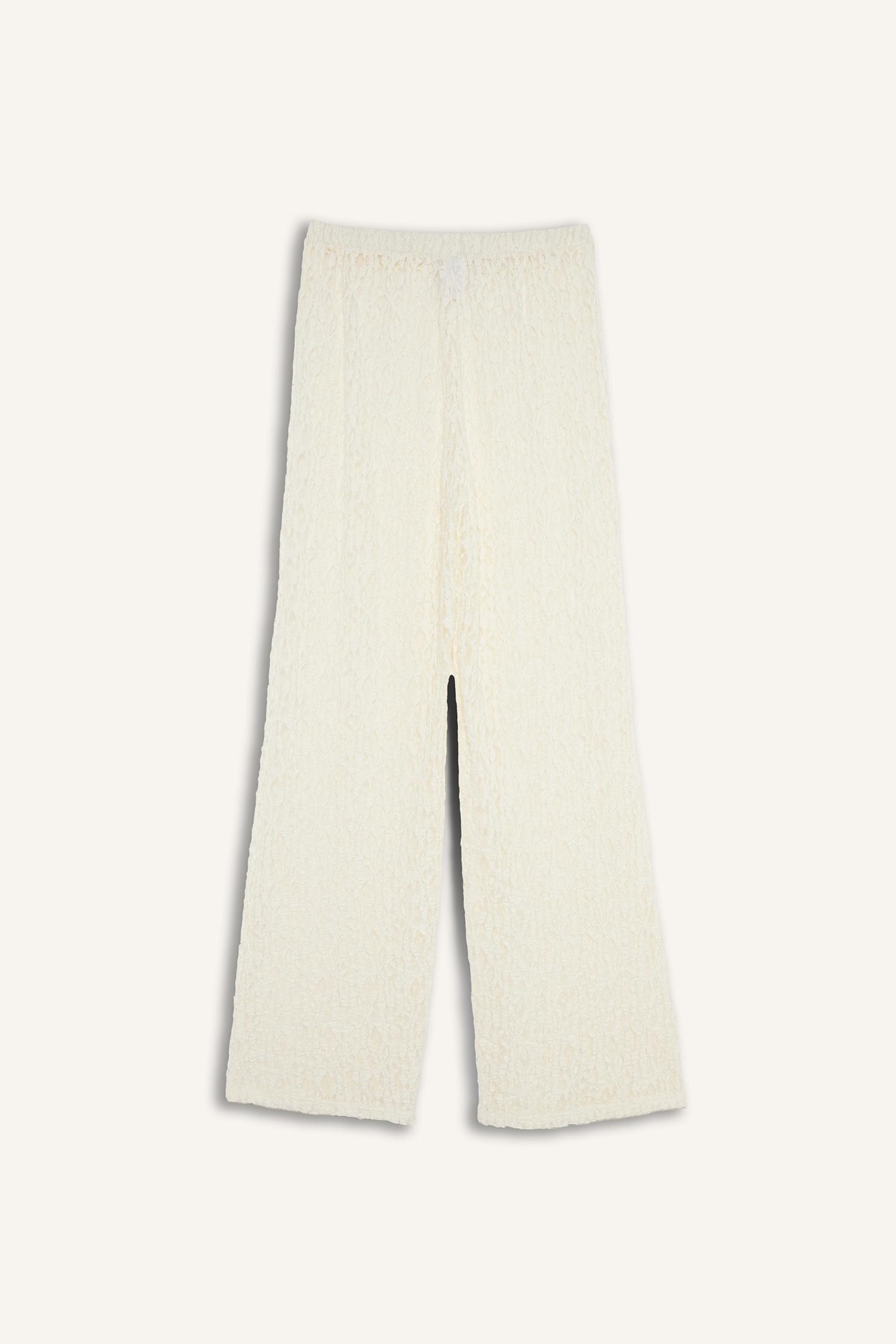 DeFacto Regular Fit Tül Plaj Pantolonu görsel 8