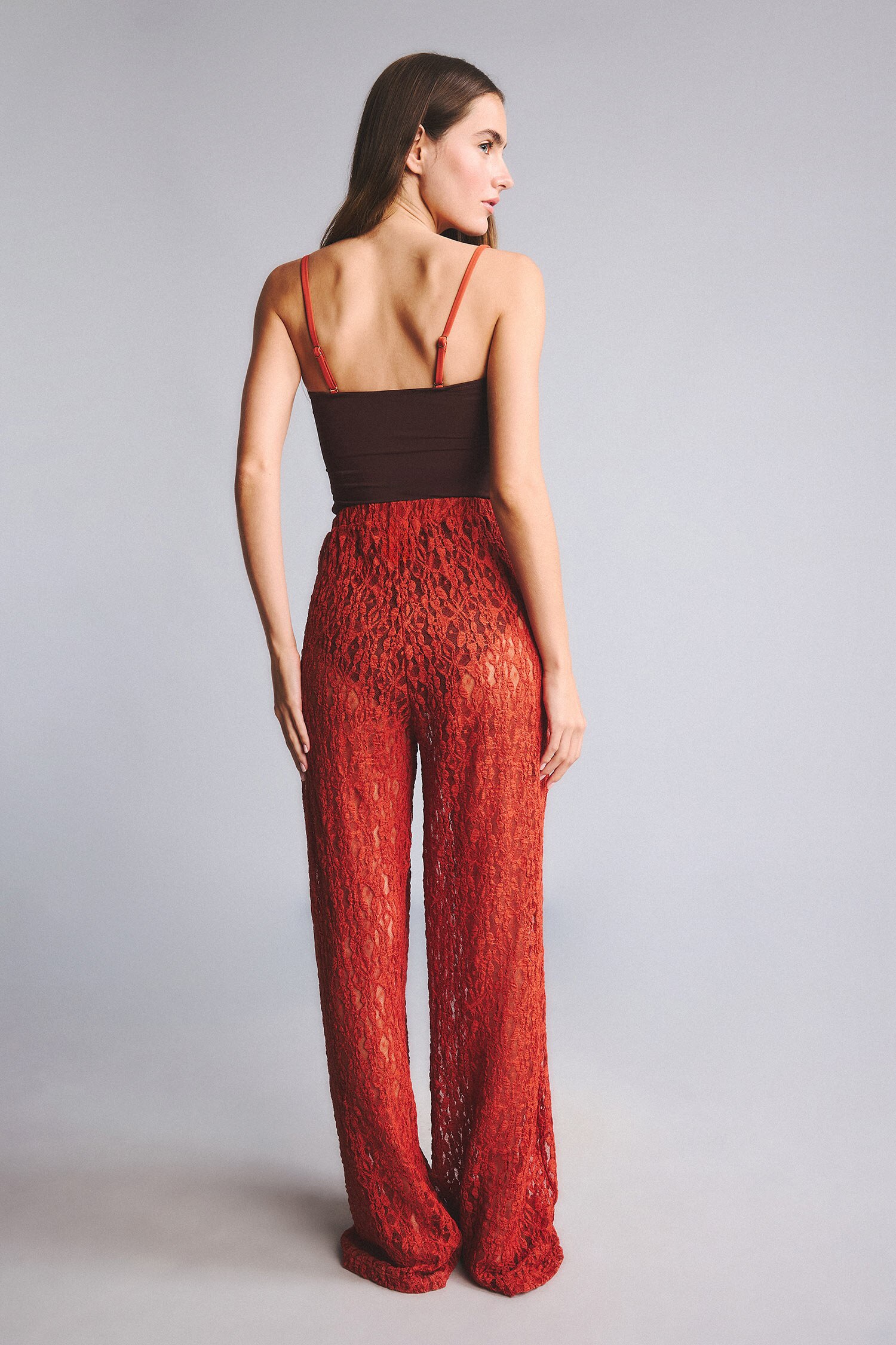 DeFacto Regular Fit Tül Plaj Pantolonu görsel 5