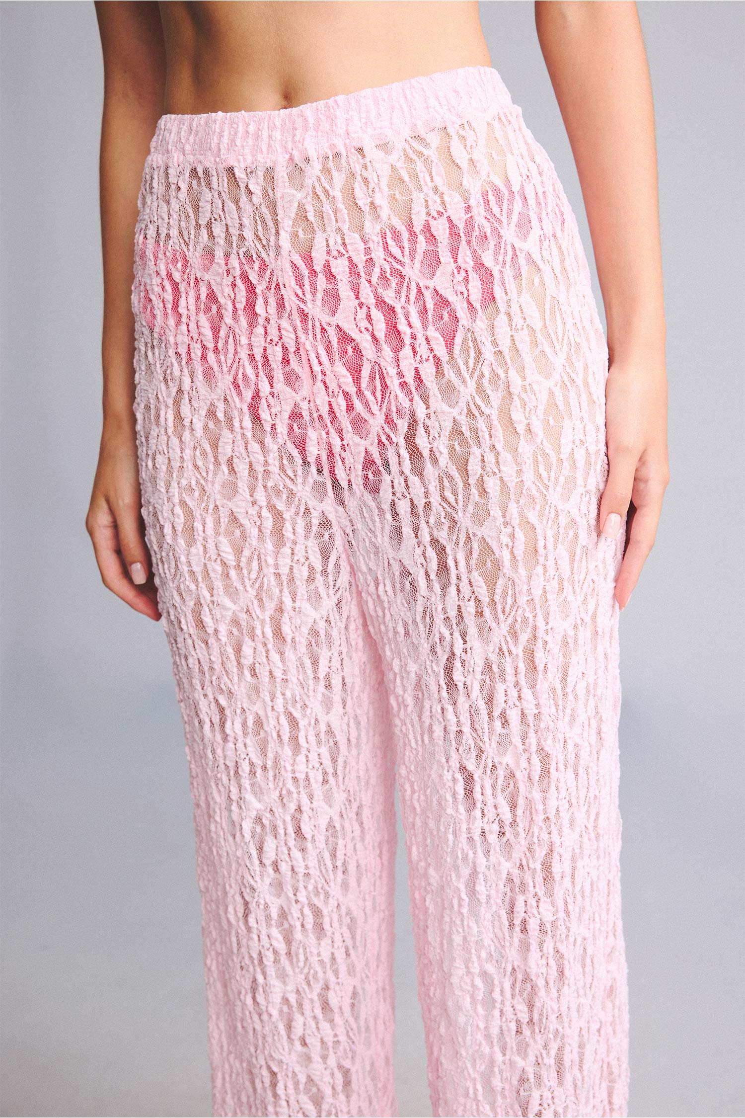 DeFacto Regular Fit Tül Plaj Pantolonu görsel 4