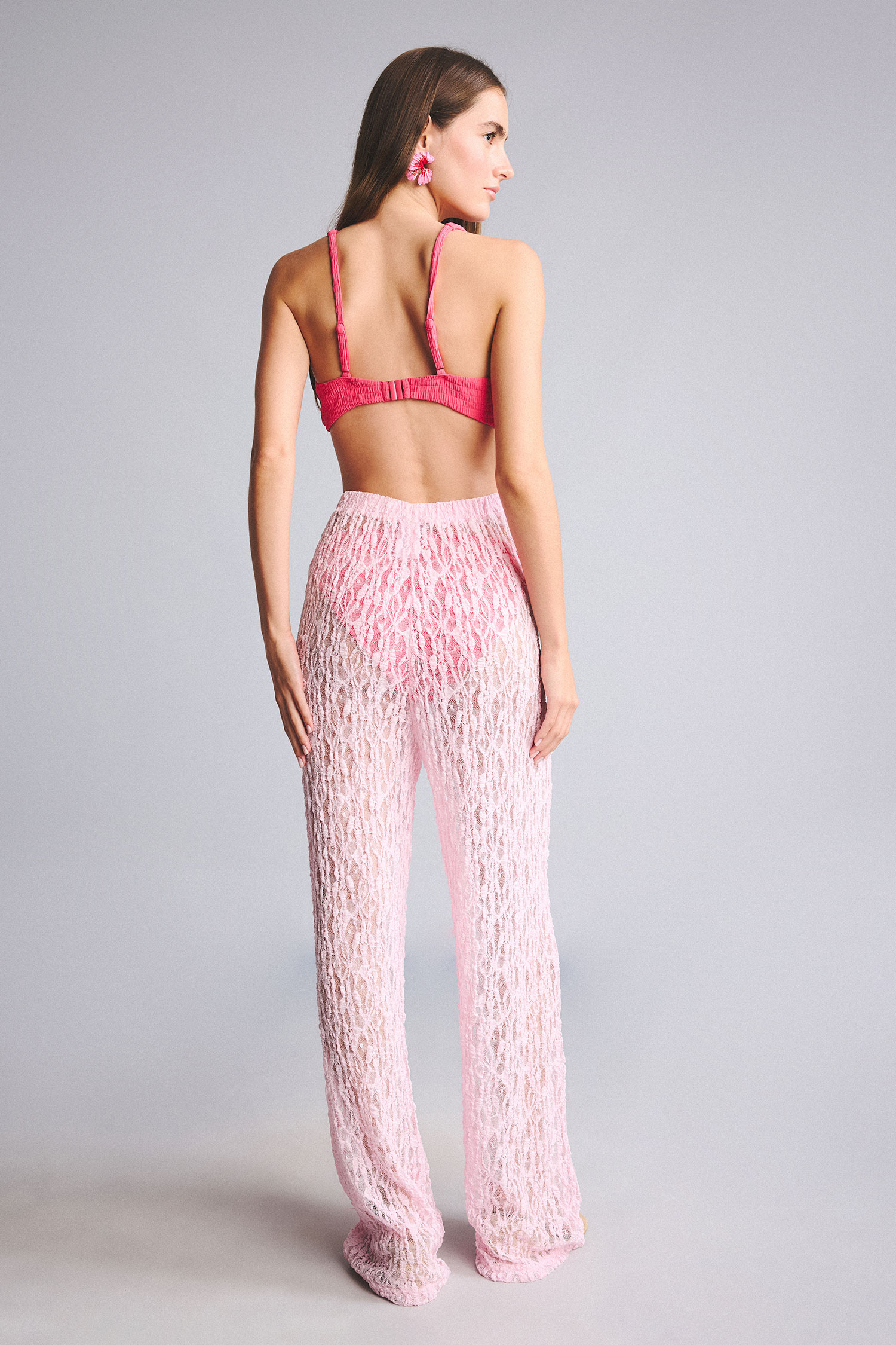 DeFacto Regular Fit Tül Plaj Pantolonu görsel 5