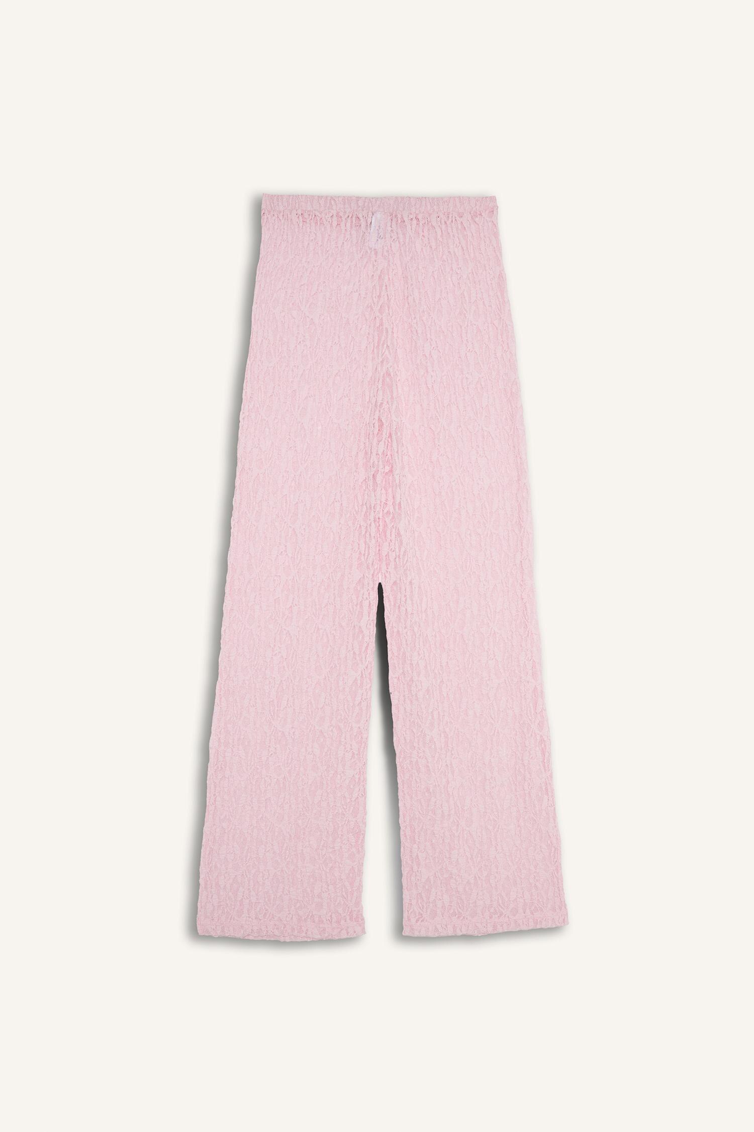 DeFacto Regular Fit Tül Plaj Pantolonu görsel 8