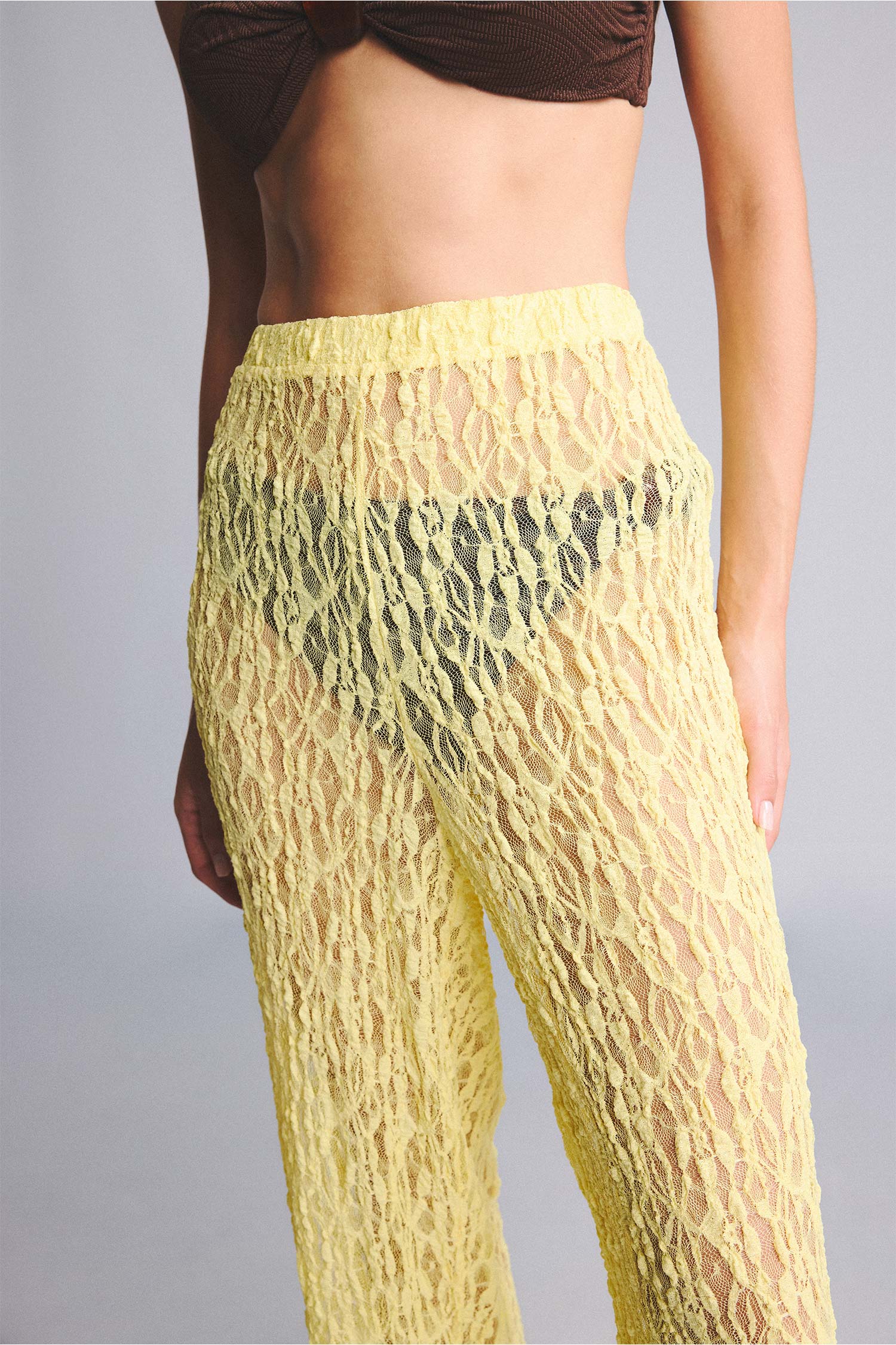 DeFacto Regular Fit Tül Plaj Pantolonu görsel 4