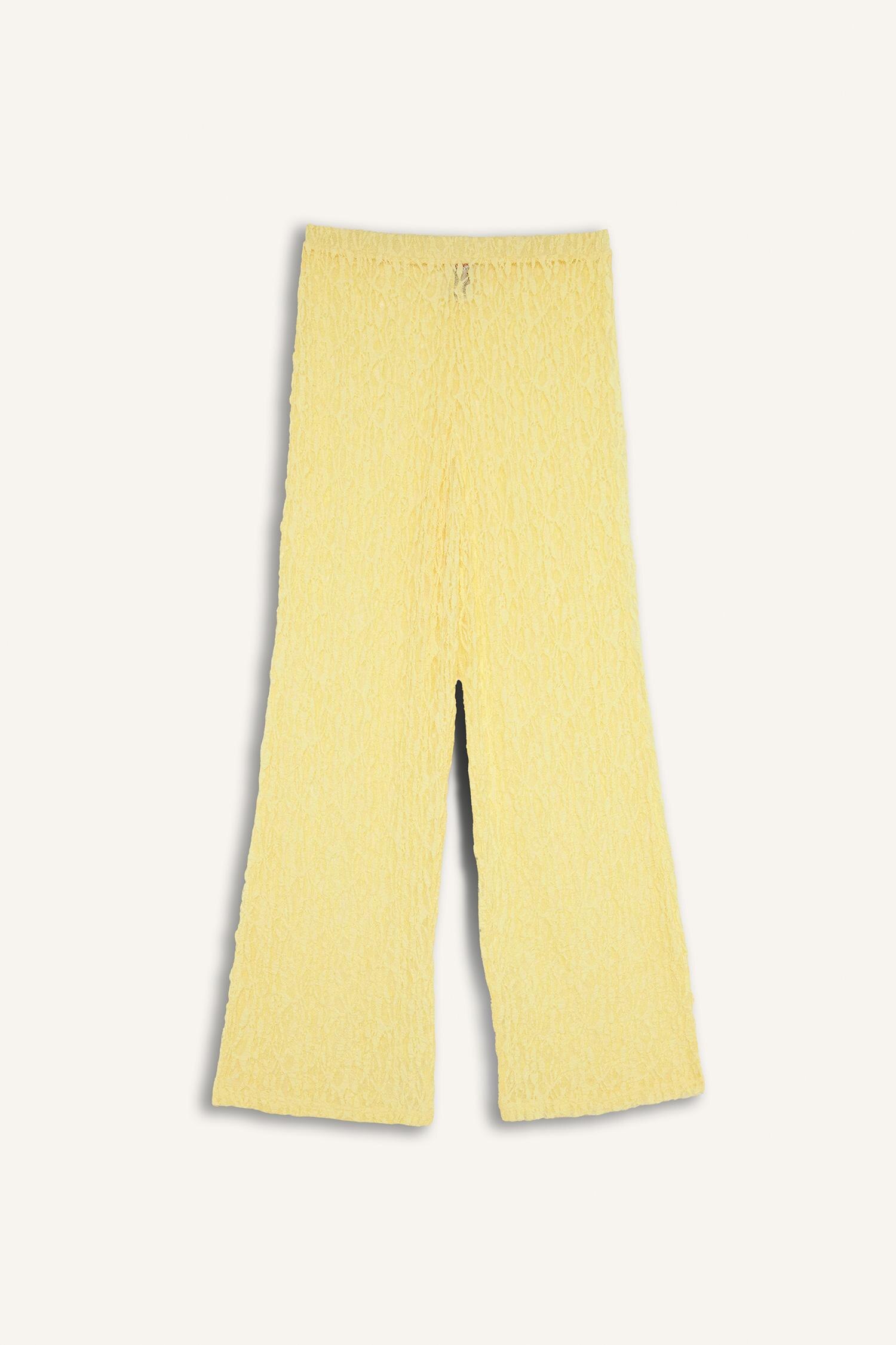DeFacto Regular Fit Tül Plaj Pantolonu görsel 6