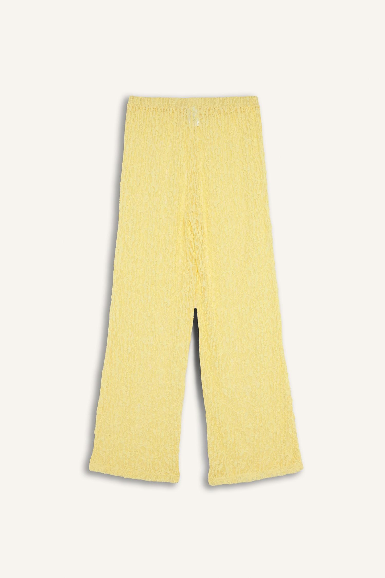 DeFacto Regular Fit Tül Plaj Pantolonu görsel 8