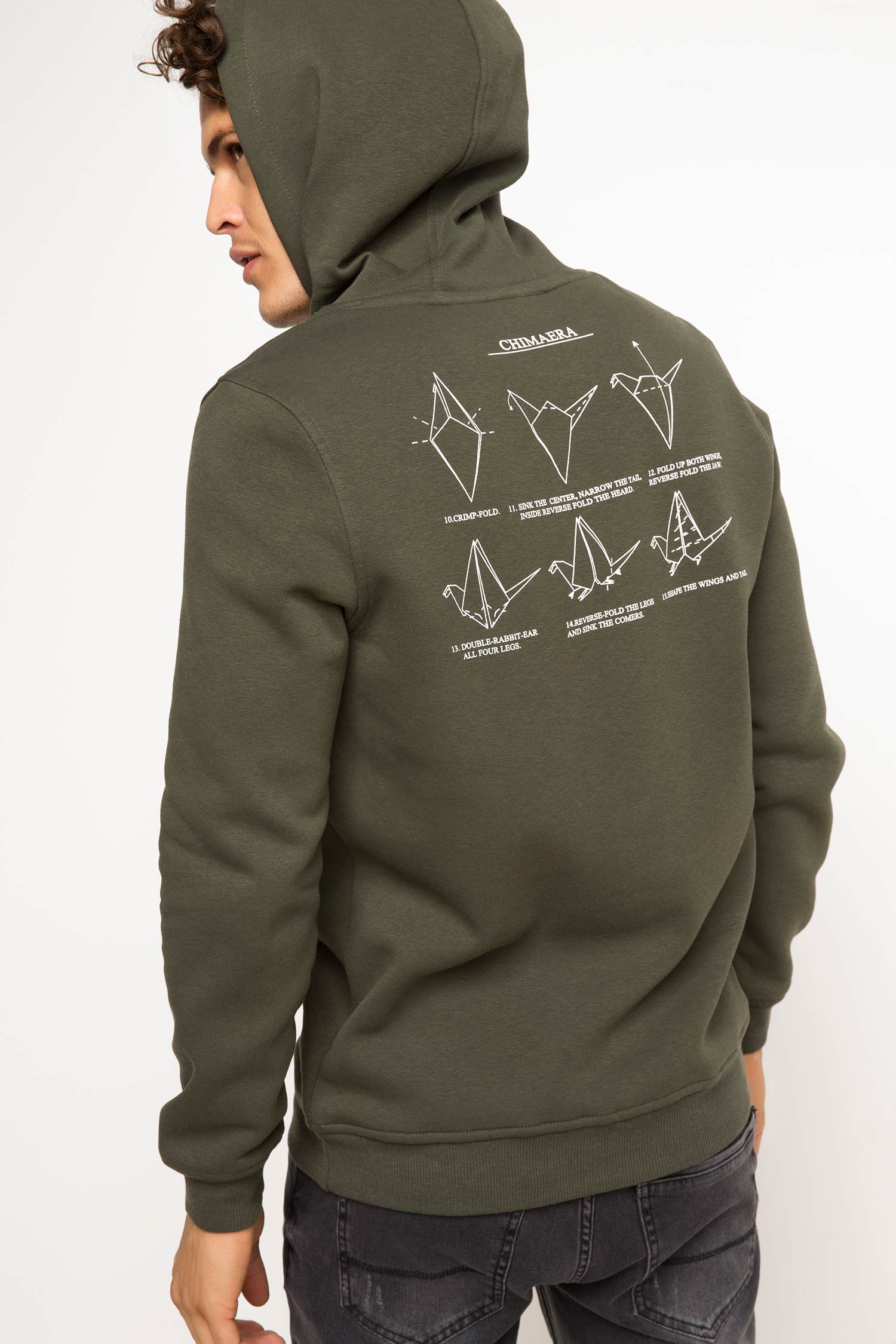 Defacto Kapüşonlu Sweatshirt. 3
