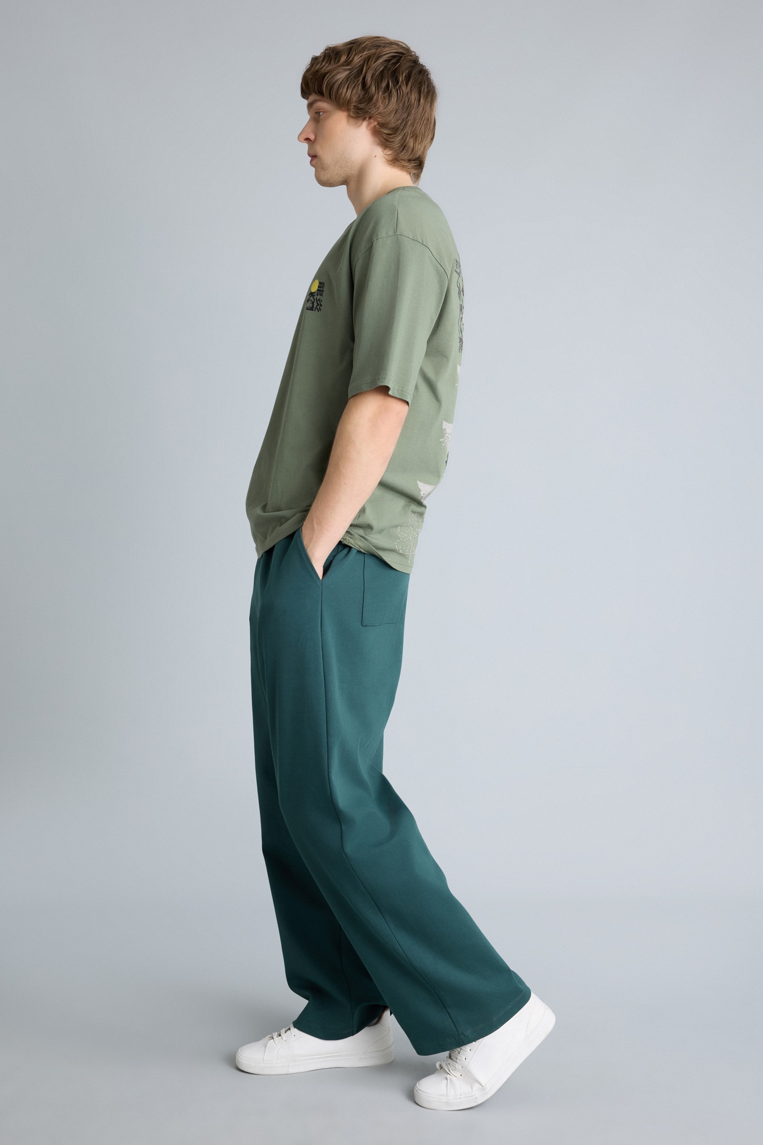 DeFacto BAGGY FIT Geniş Paça Pantolon görsel 2