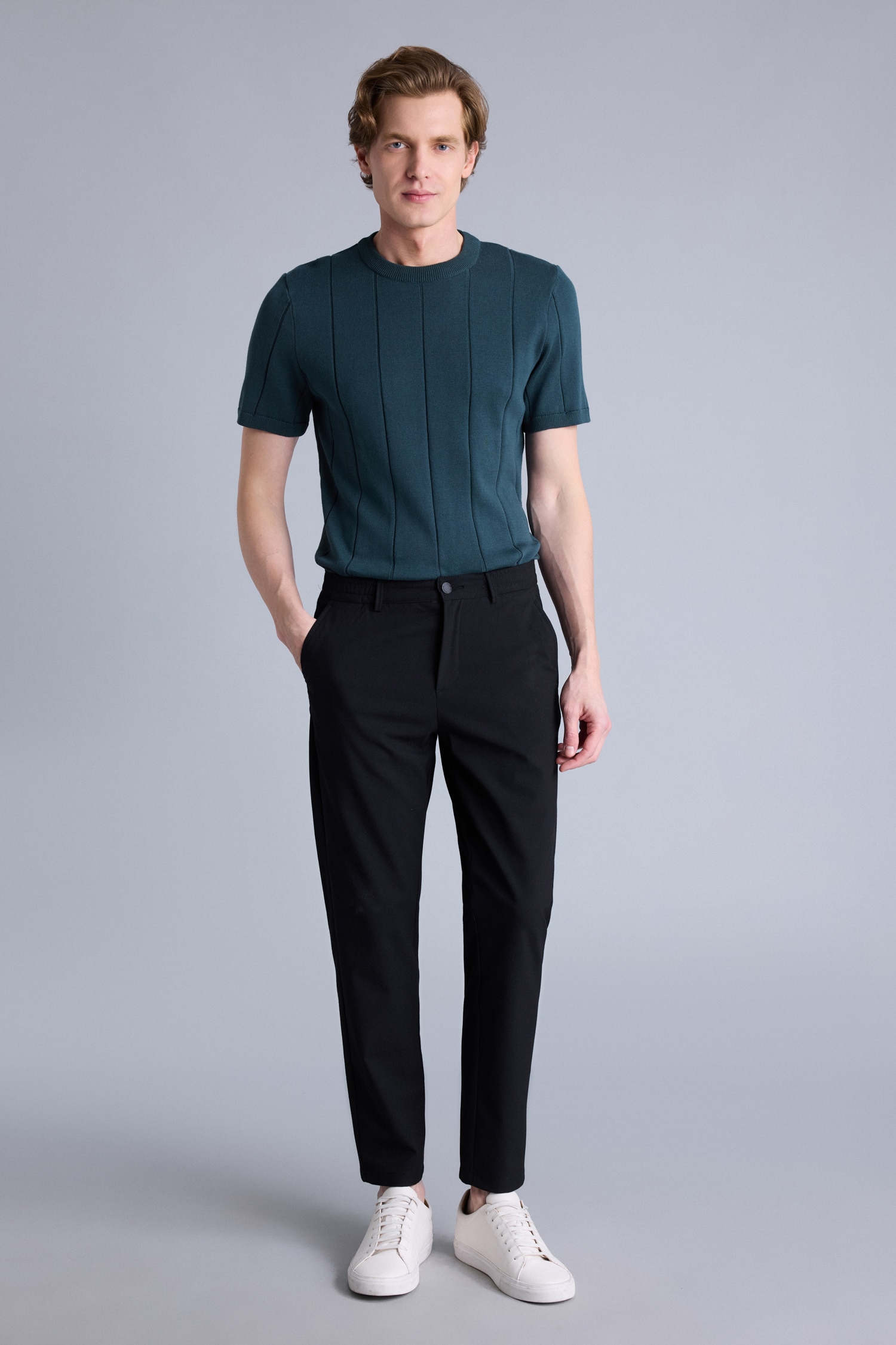 DeFacto Tailored Fit Dokuma Pantolon görsel 2