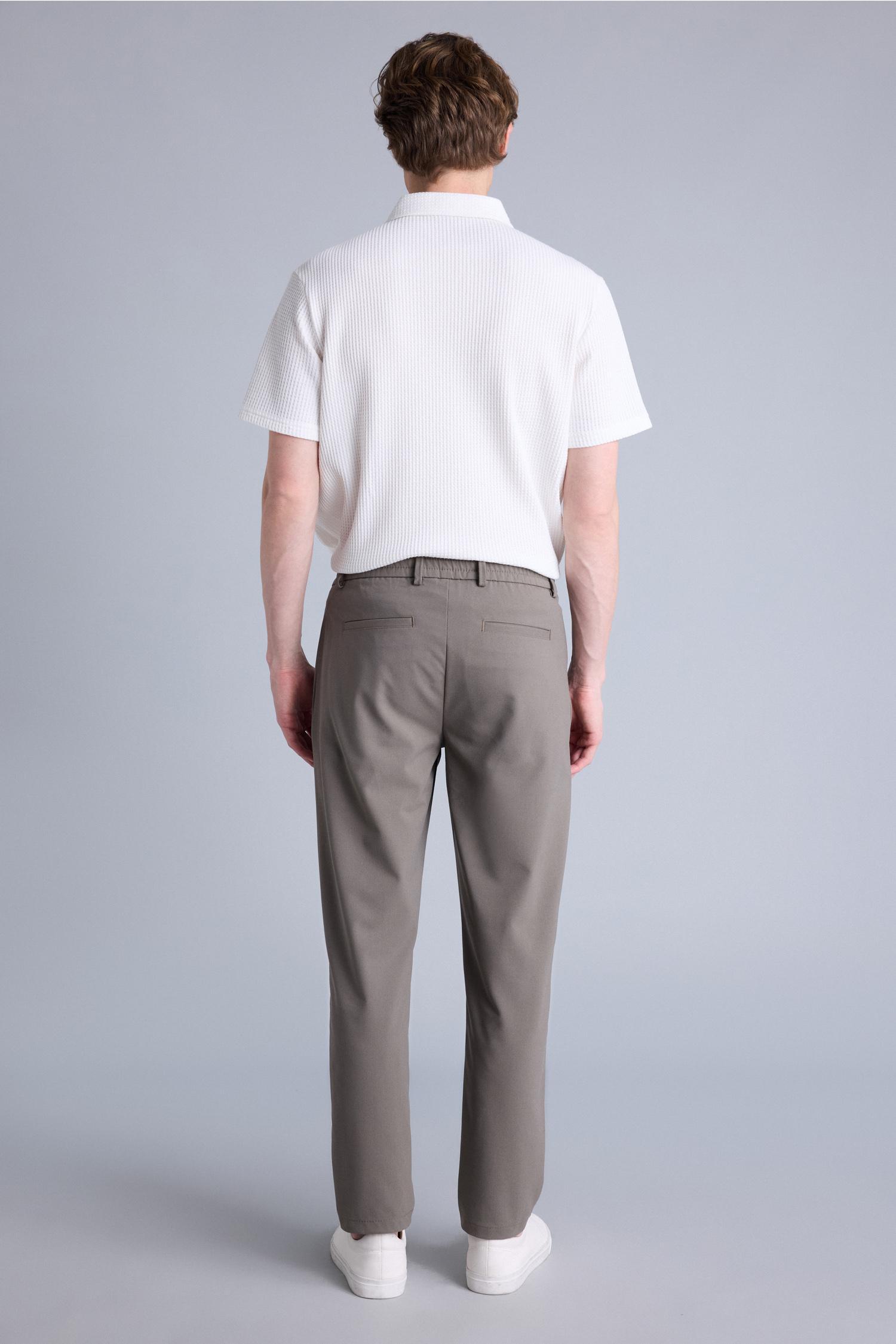 DeFacto Tailored Fit Dokuma Pantolon görsel 5