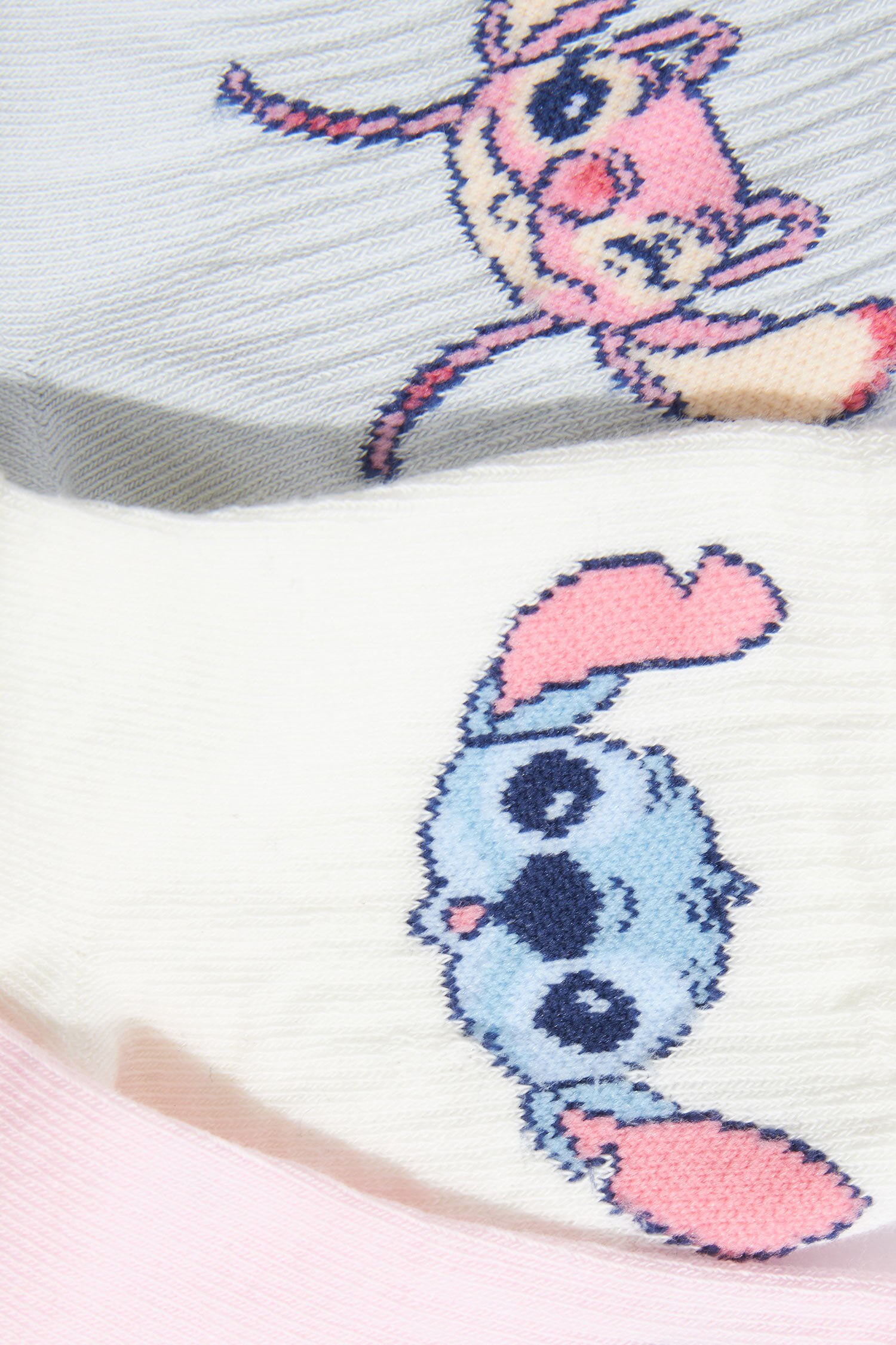DeFacto Lilo & Stitch Lisanslı Pamuklu 3'Lü Çorap görsel 3