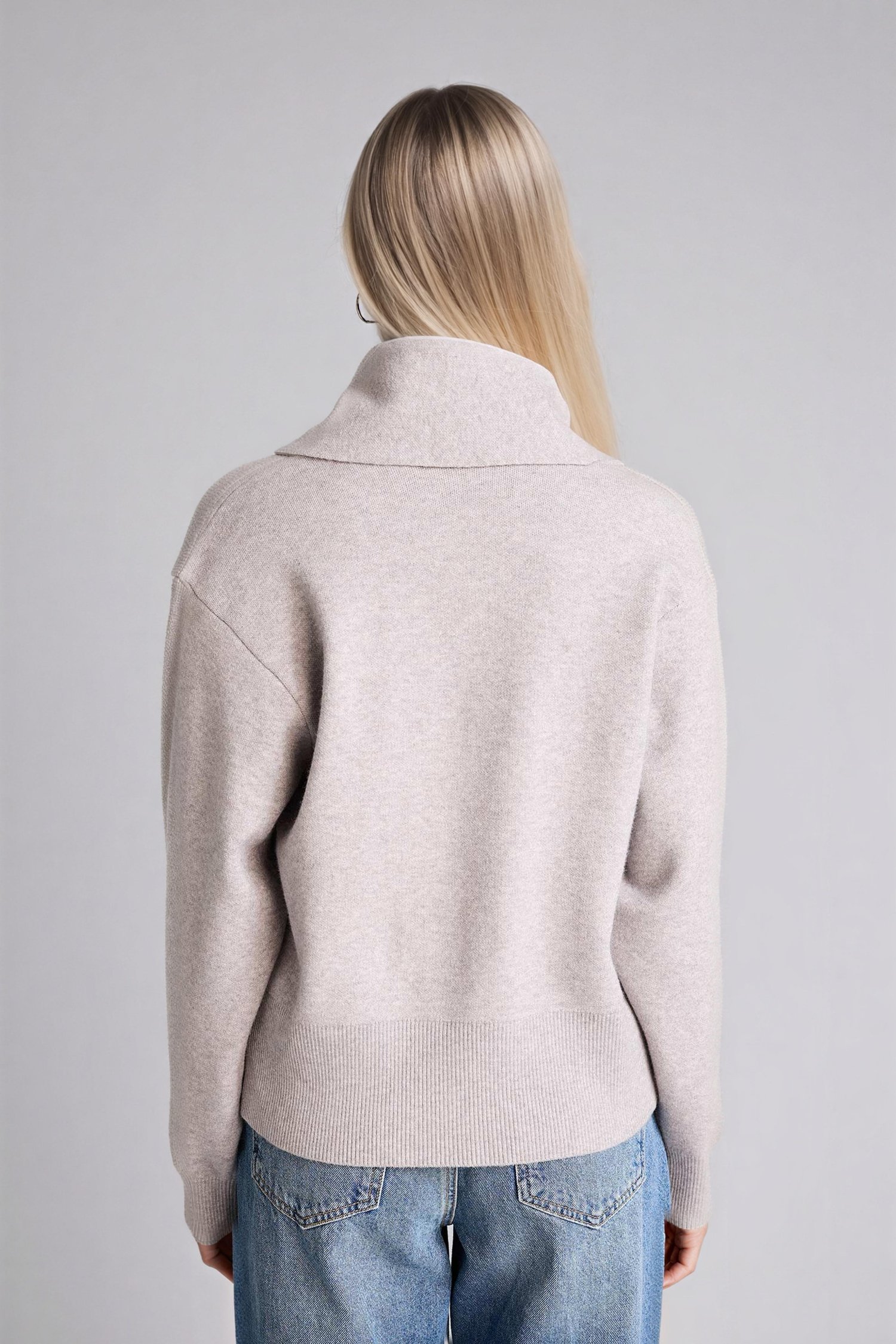 DeFacto Regular Fit Fularlı Triko Basic Hırka görsel 5