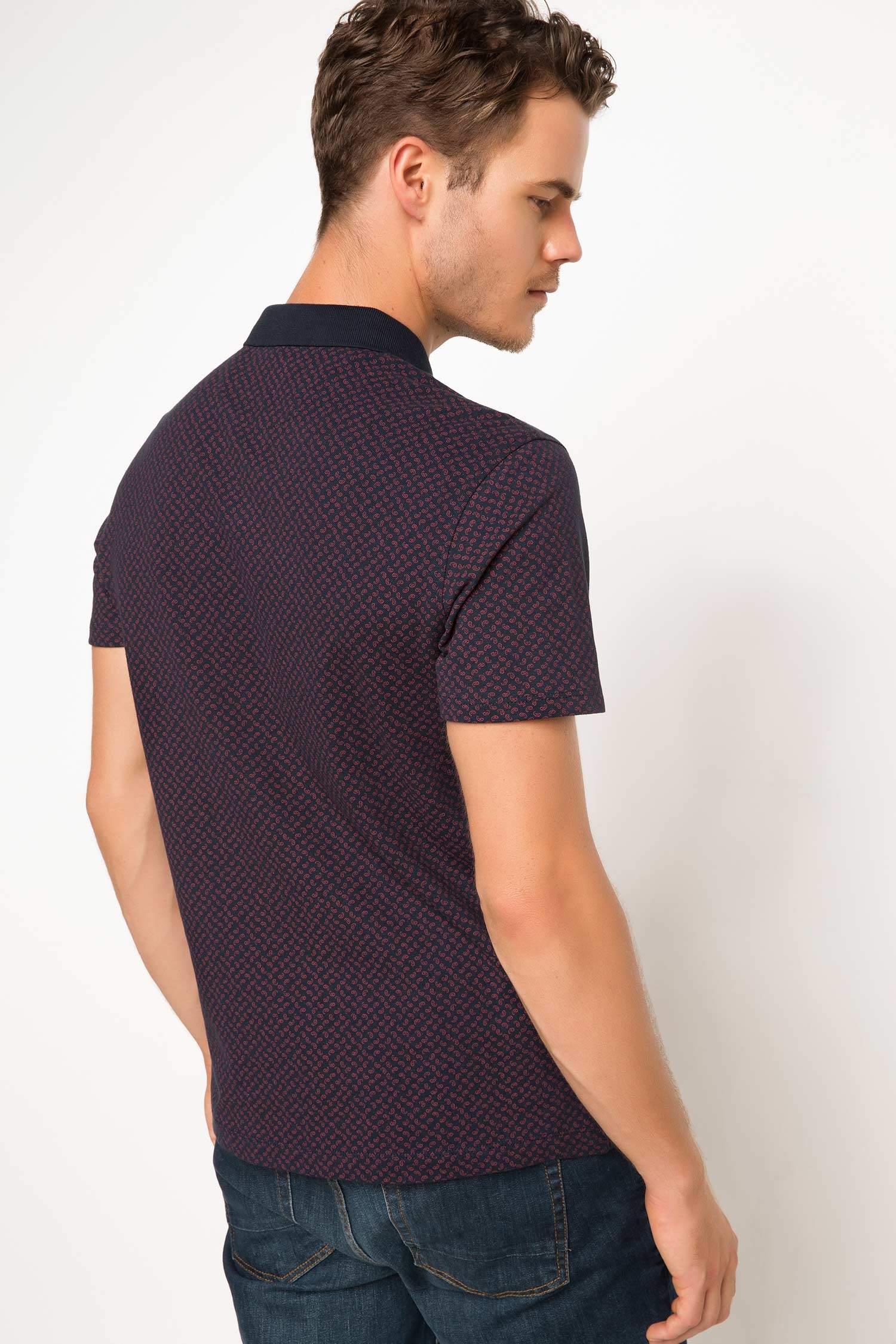 Defacto Desenli Polo T-shirt. 3