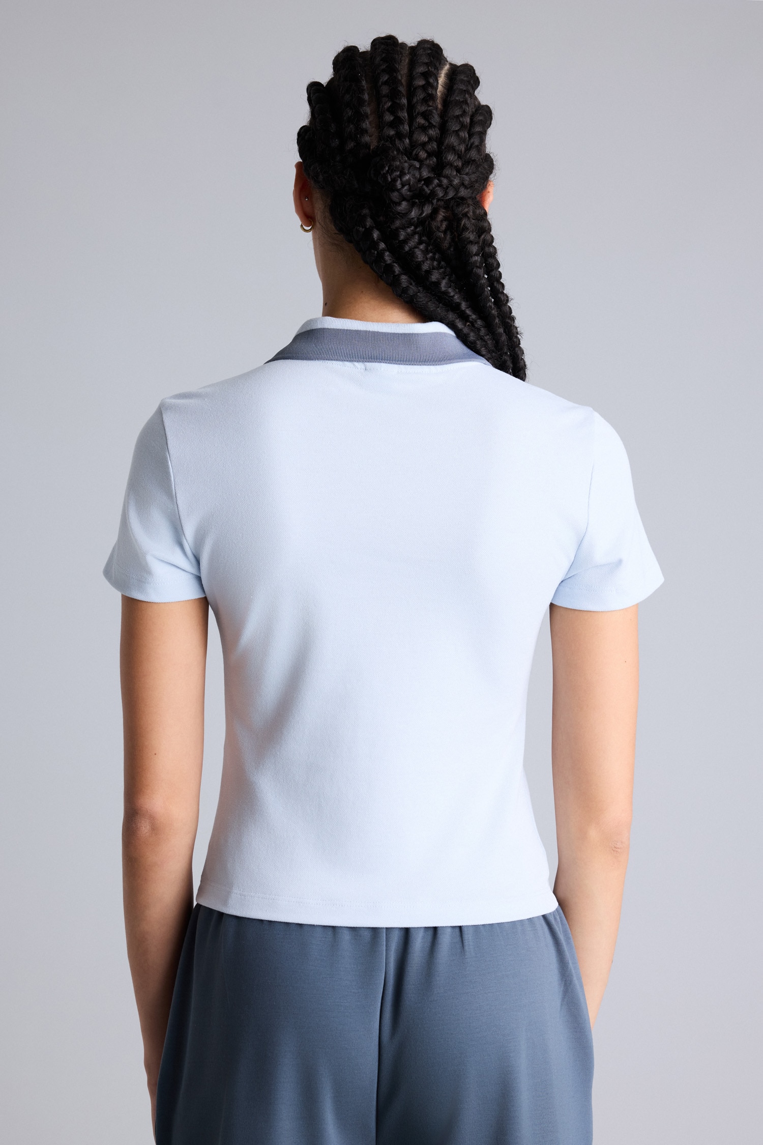 DeFacto Pamuklu Slim Fit Kısa Kollu Polo Tişört görsel 5