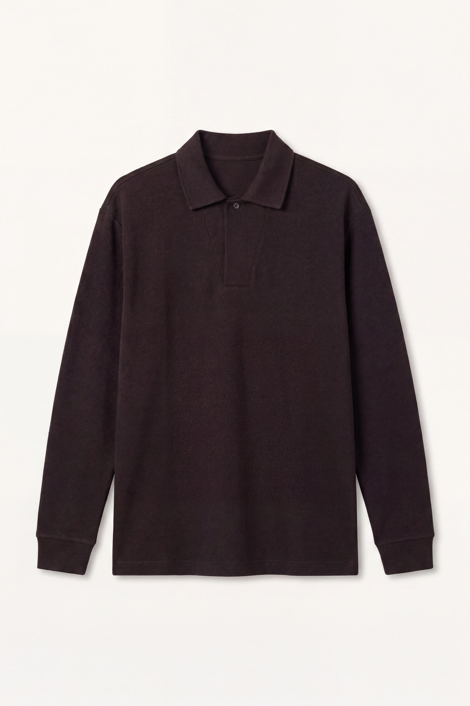 DeFacto Pamuklu Regular Fıt Polo Yaka Pike Sweatshirt görsel 3