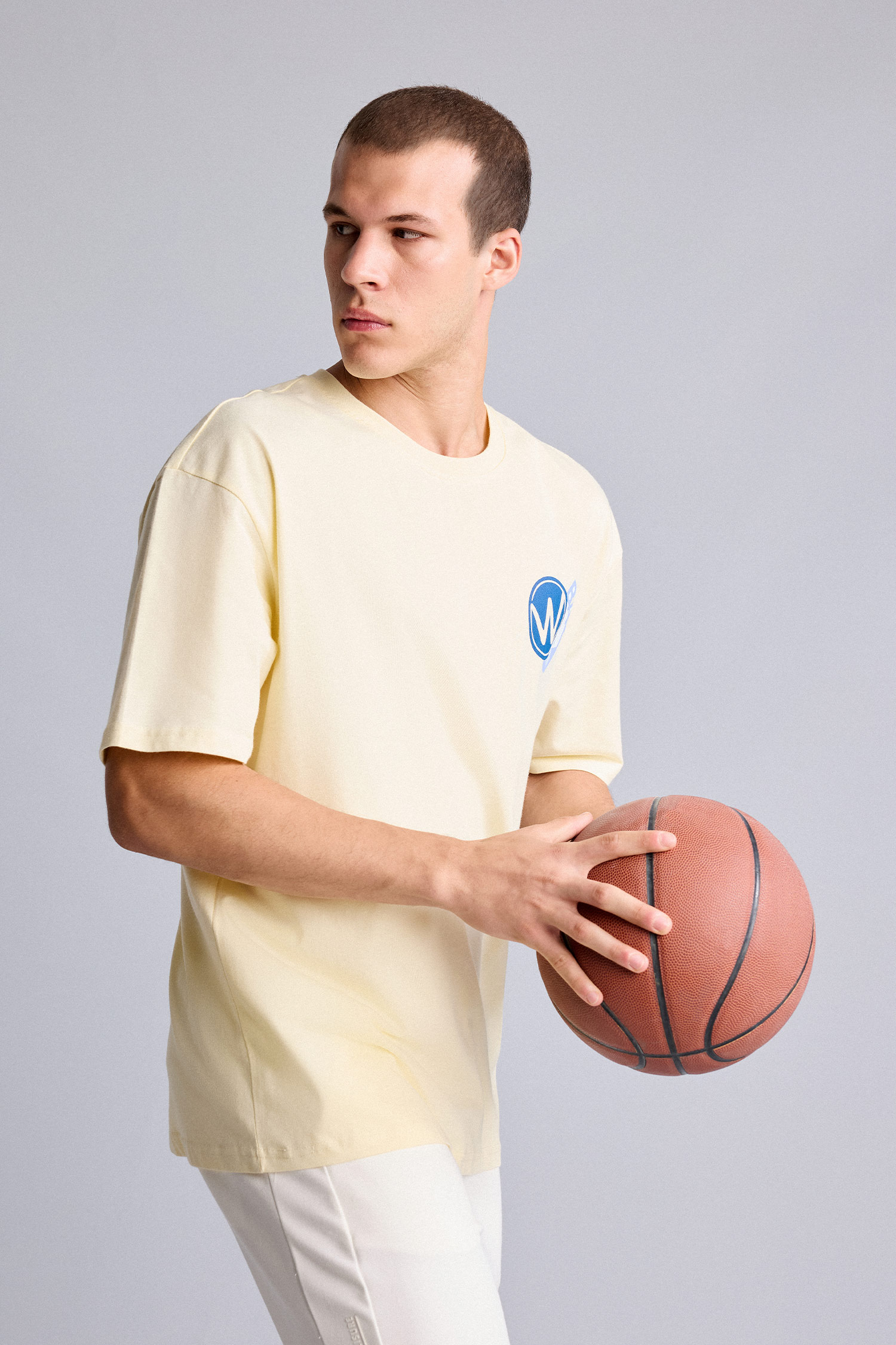 DeFacto %100 Pamuk NBA Golden State Warrıors Oversıze Tişört görsel 3