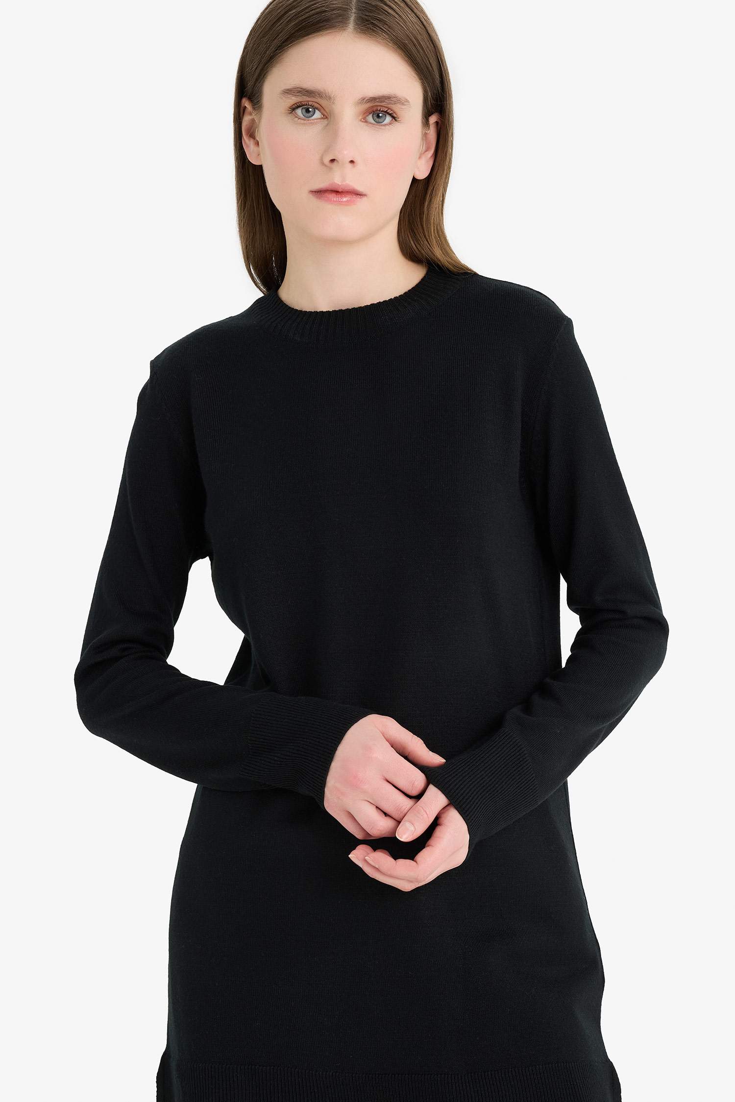 Regular Fit Crew Neck Tunic