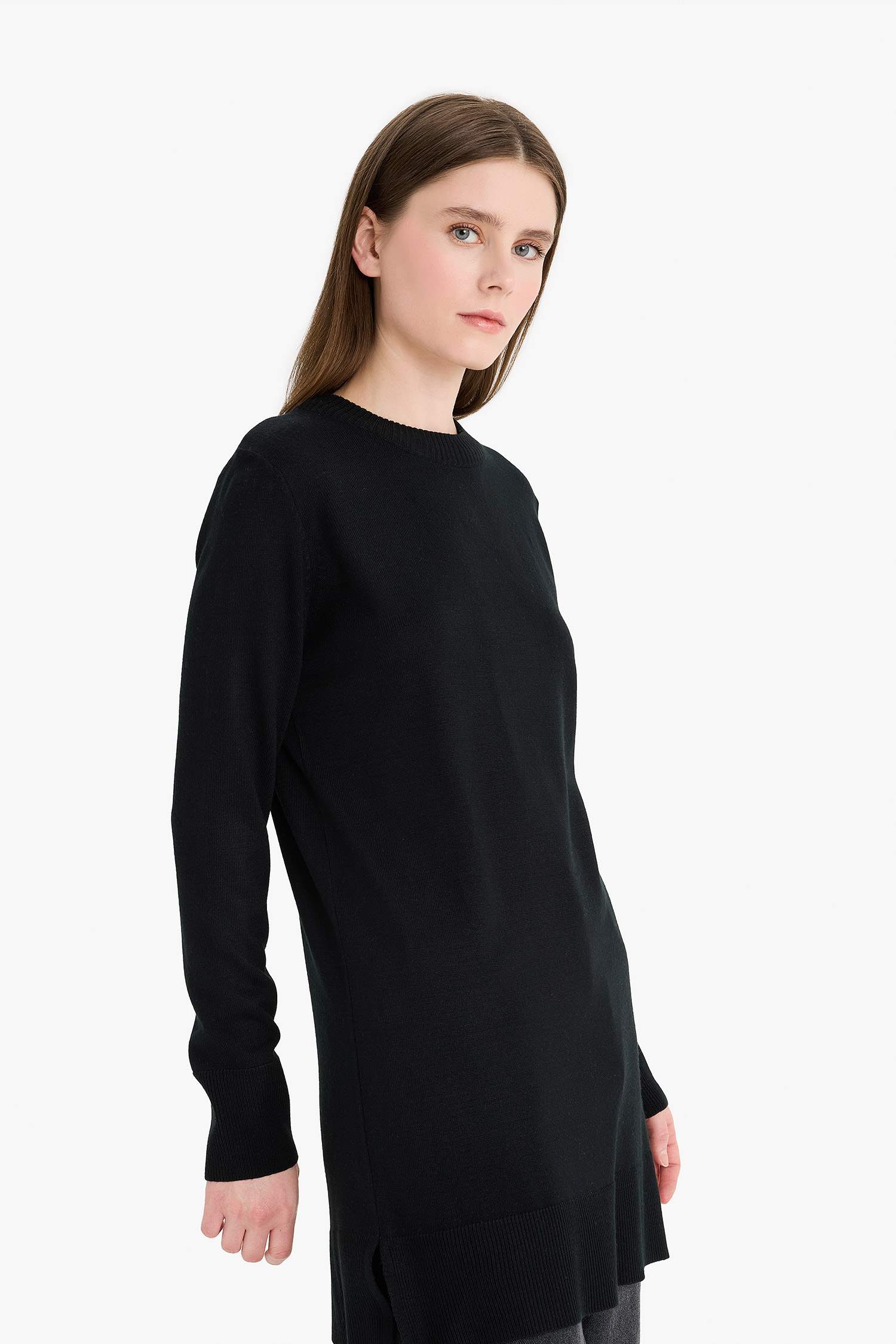 Regular Fit Crew Neck Tunic