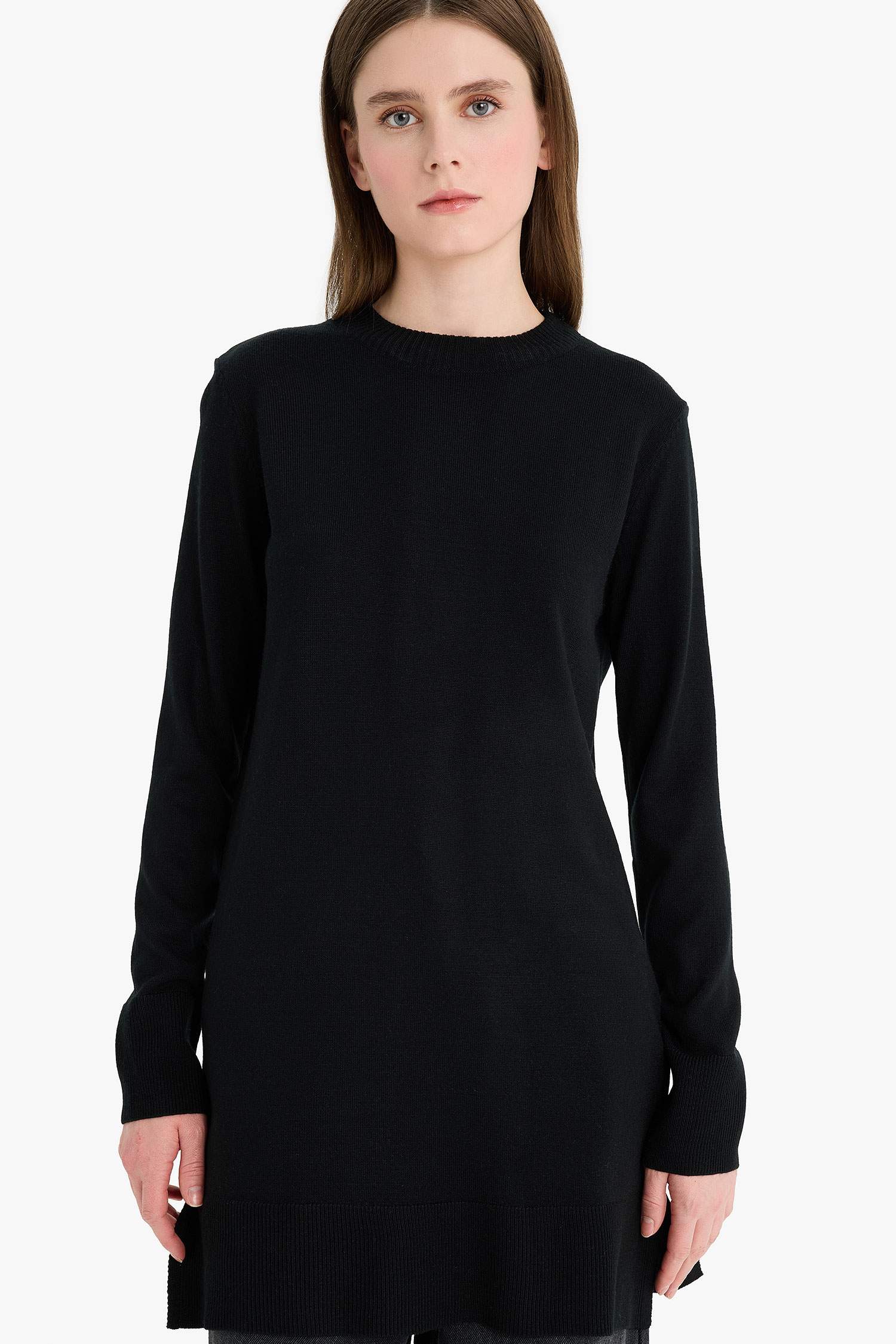 Regular Fit Crew Neck Tunic