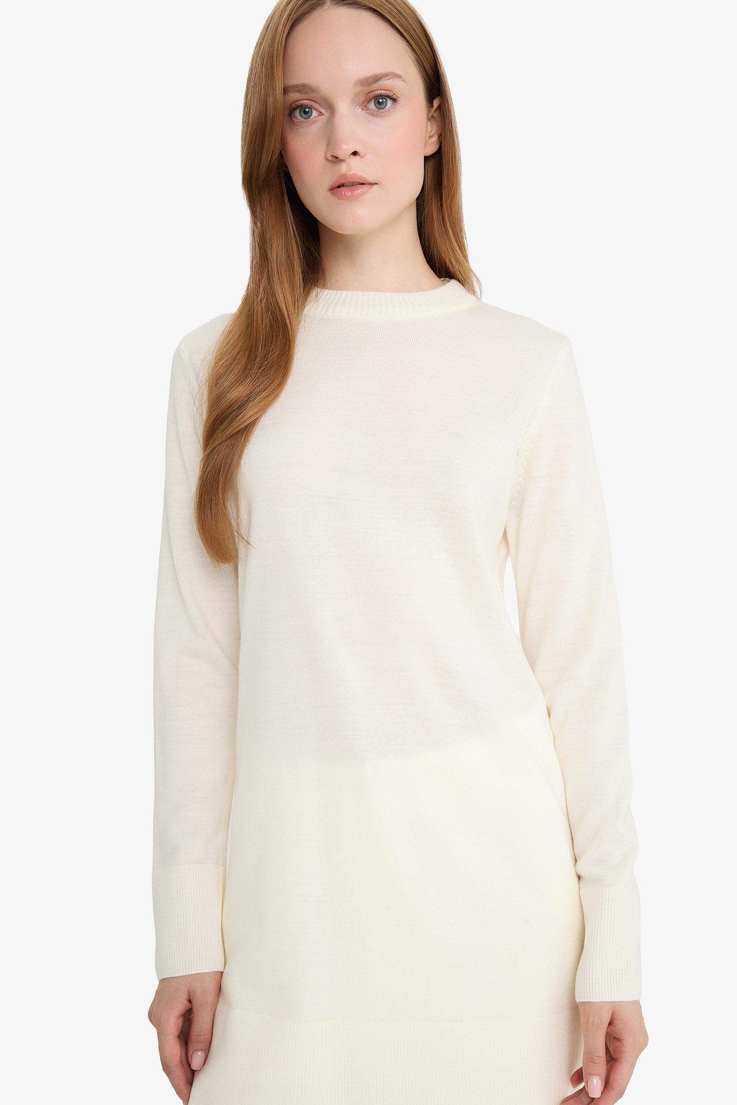 Regular Fit Crew Neck Tunic