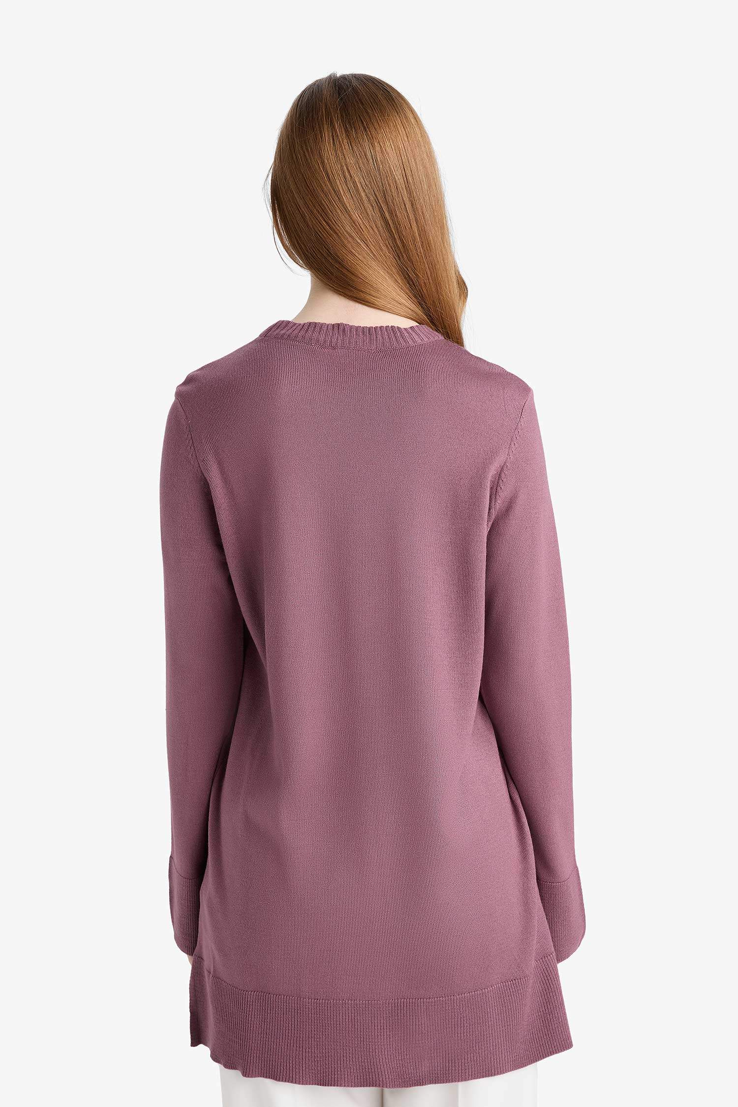 تونيك قصة عادية برقبة دائرية