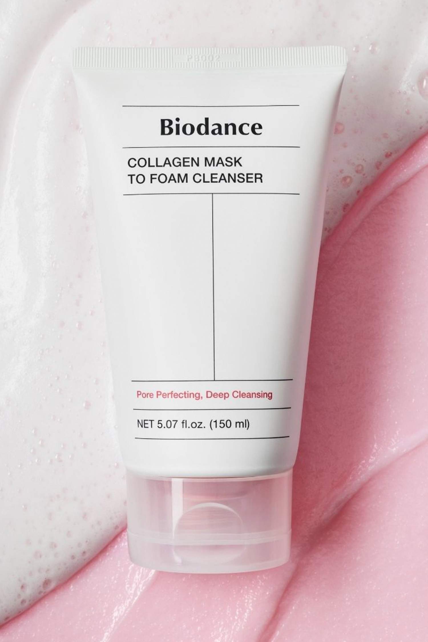 Beyaz Kadın Biodance Collagen Mask to Foam Yüz Temizleme Köpüğü