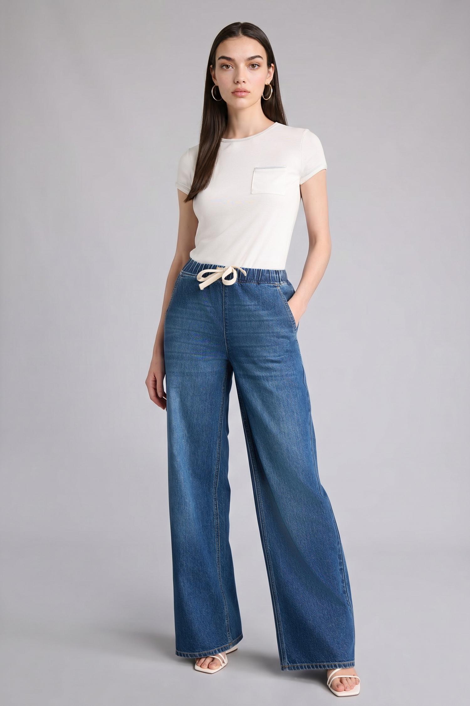 DeFacto Wide Leg Yüksek Bel Jean Pantolon