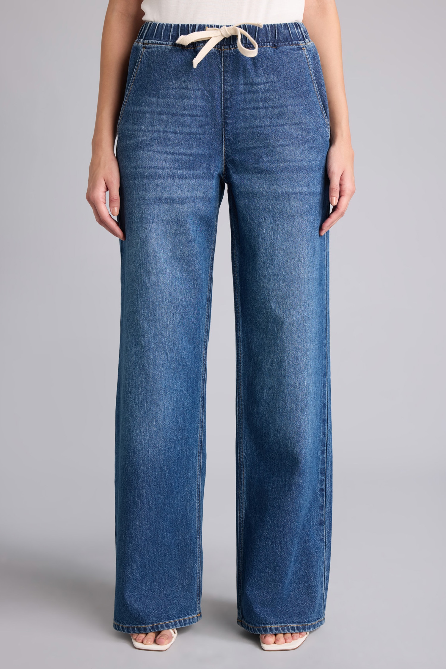 DeFacto Wide Leg Yüksek Bel Jean Pantolon görsel 3