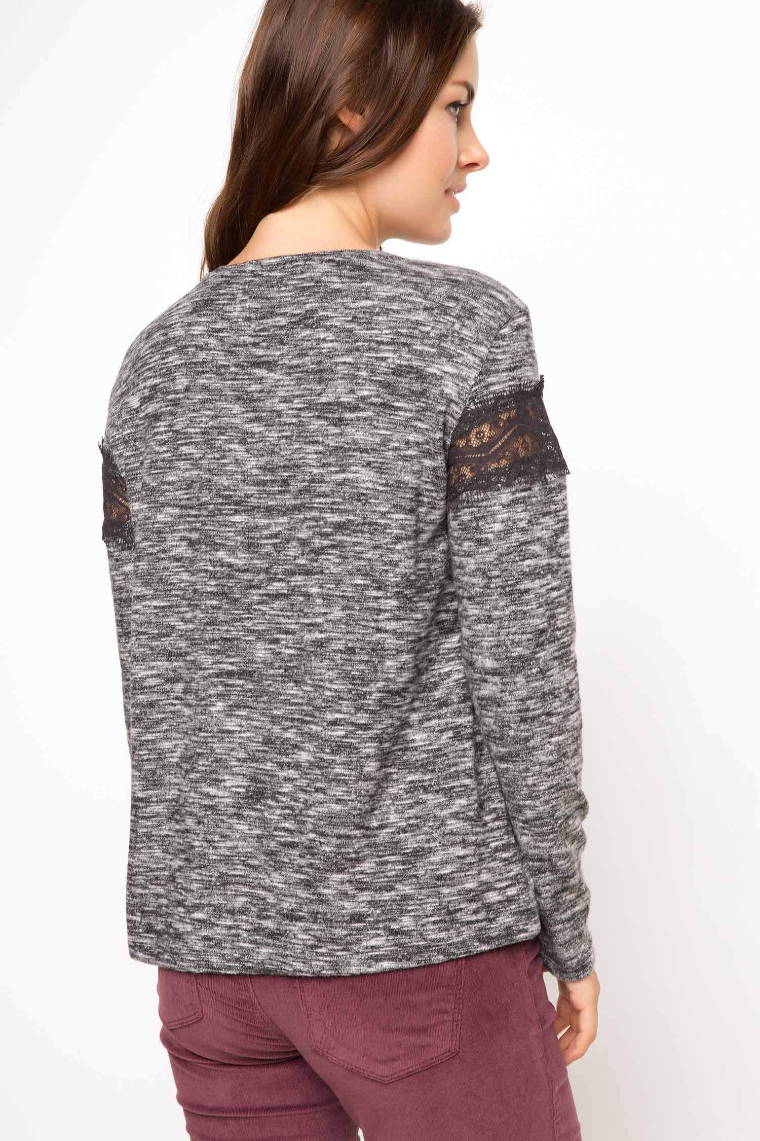 Defacto Dantel Yaka Uzun Kol Bluz. 3