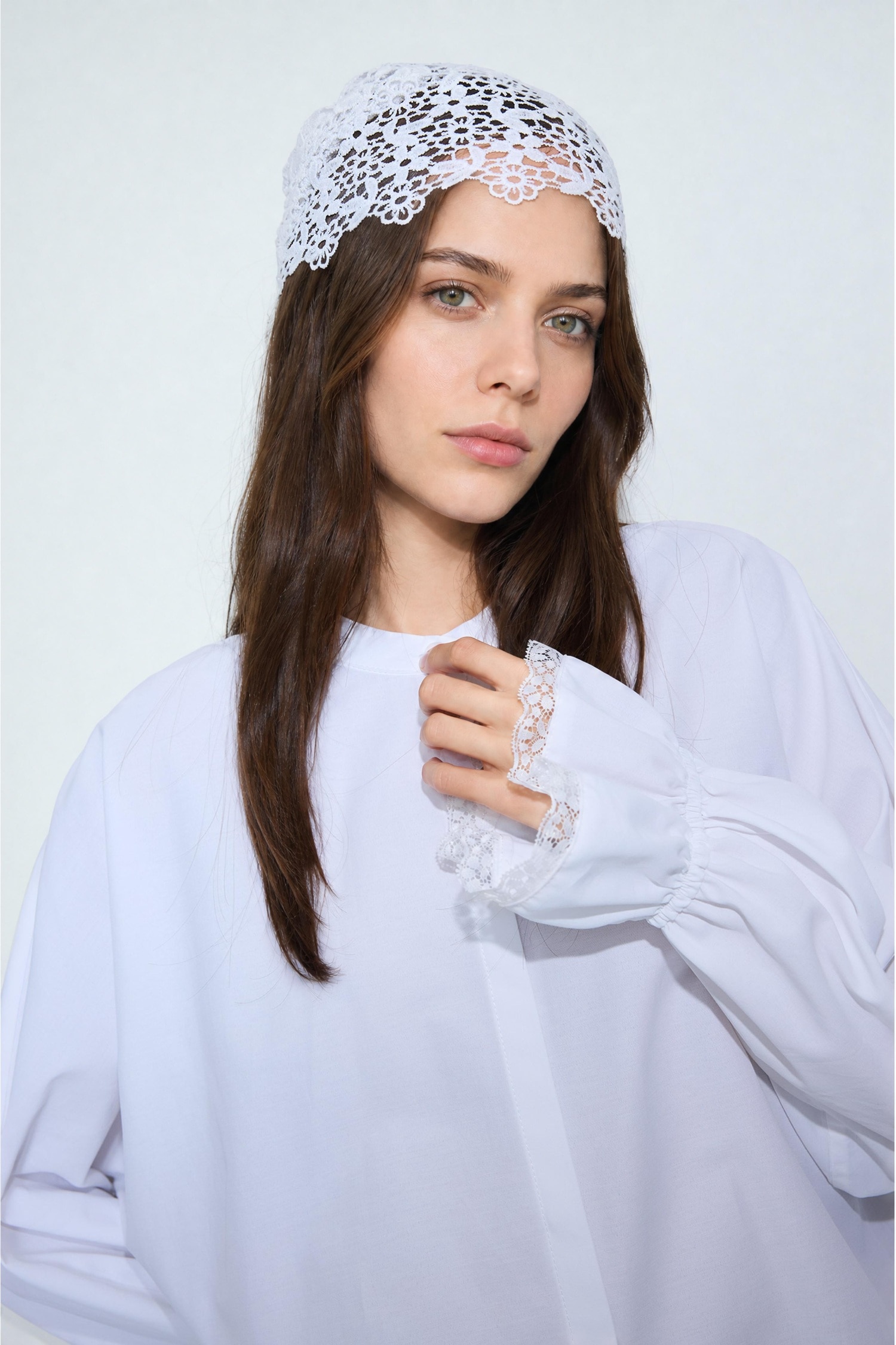 DeFacto Regular Fit Uzun Kollu Poplin Tunik görsel 4