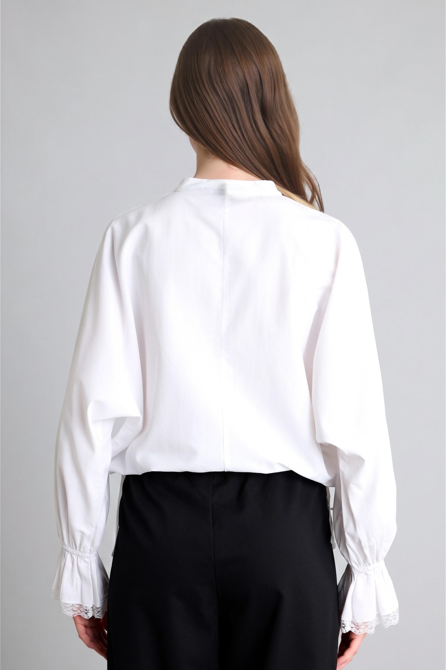 DeFacto Regular Fit Uzun Kollu Poplin Tunik görsel 6