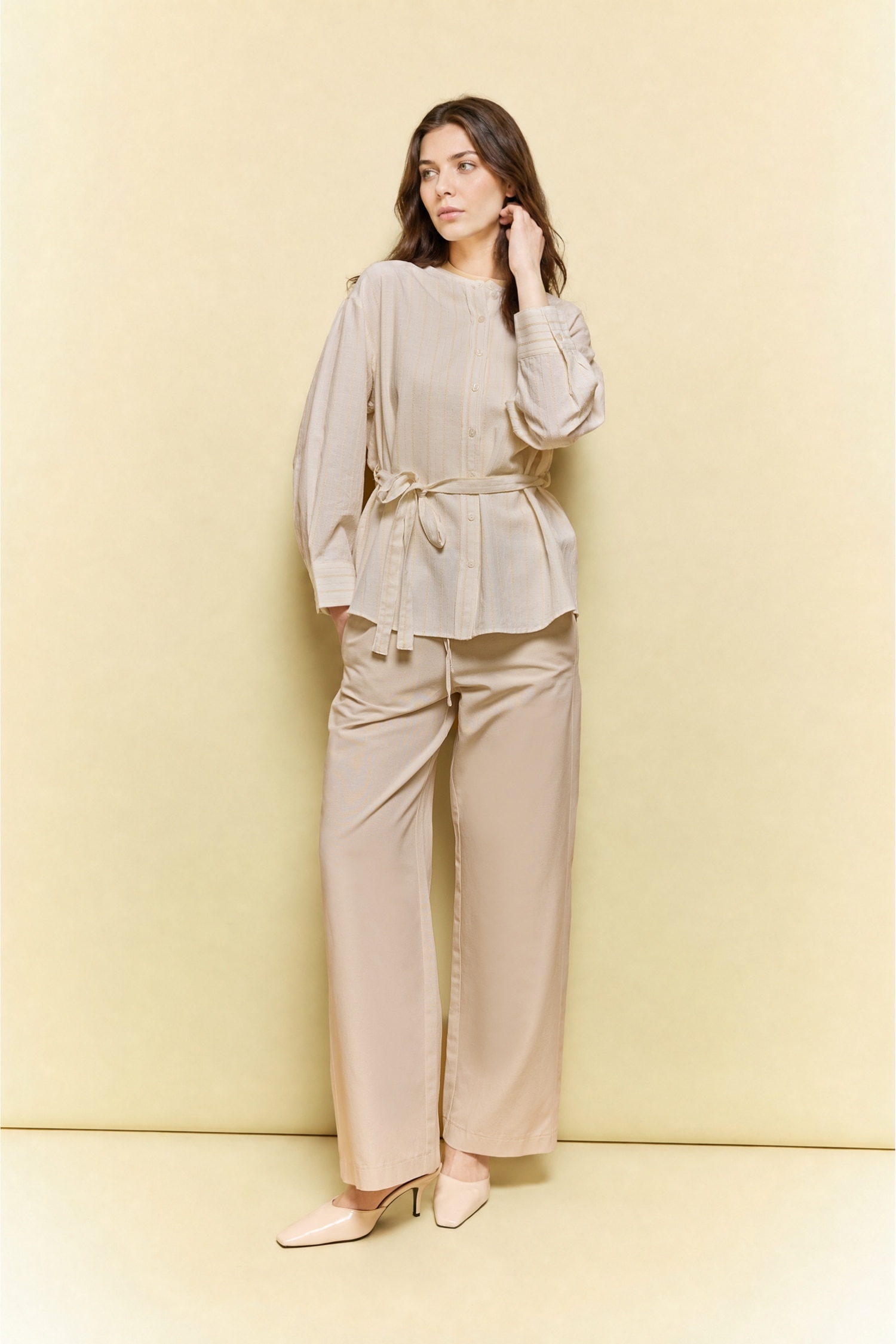 Regular Fit Çizgili Tunik