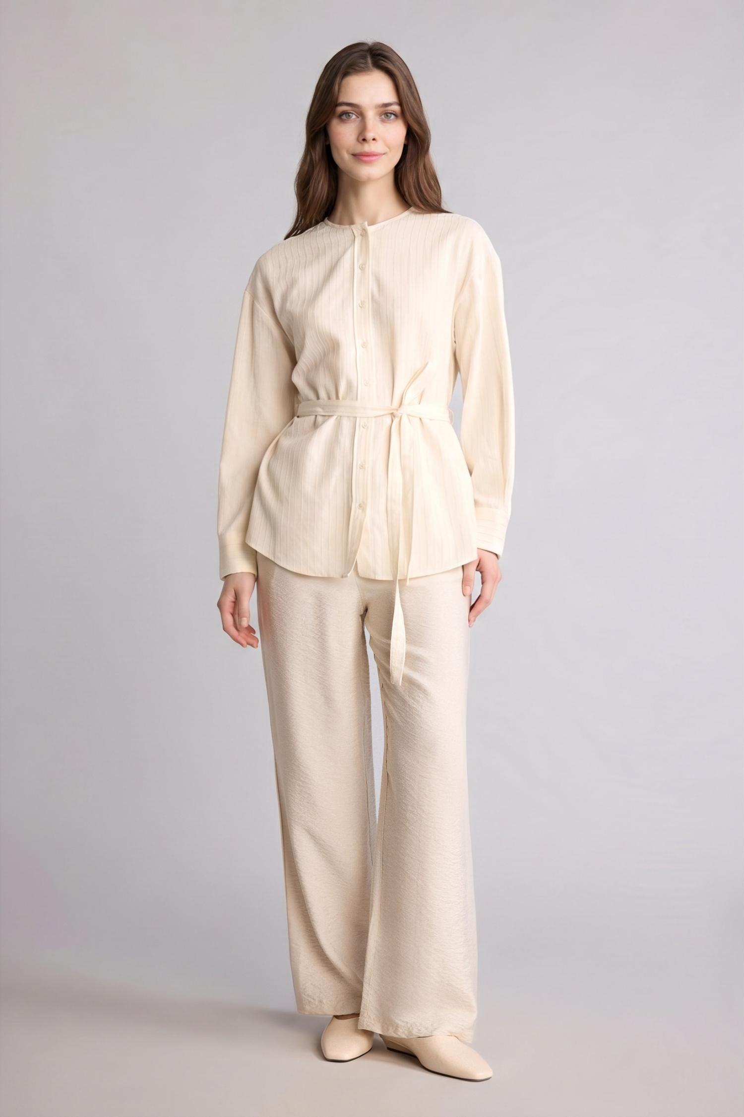 DeFacto Regular Fit Çizgili Tunik görsel 3