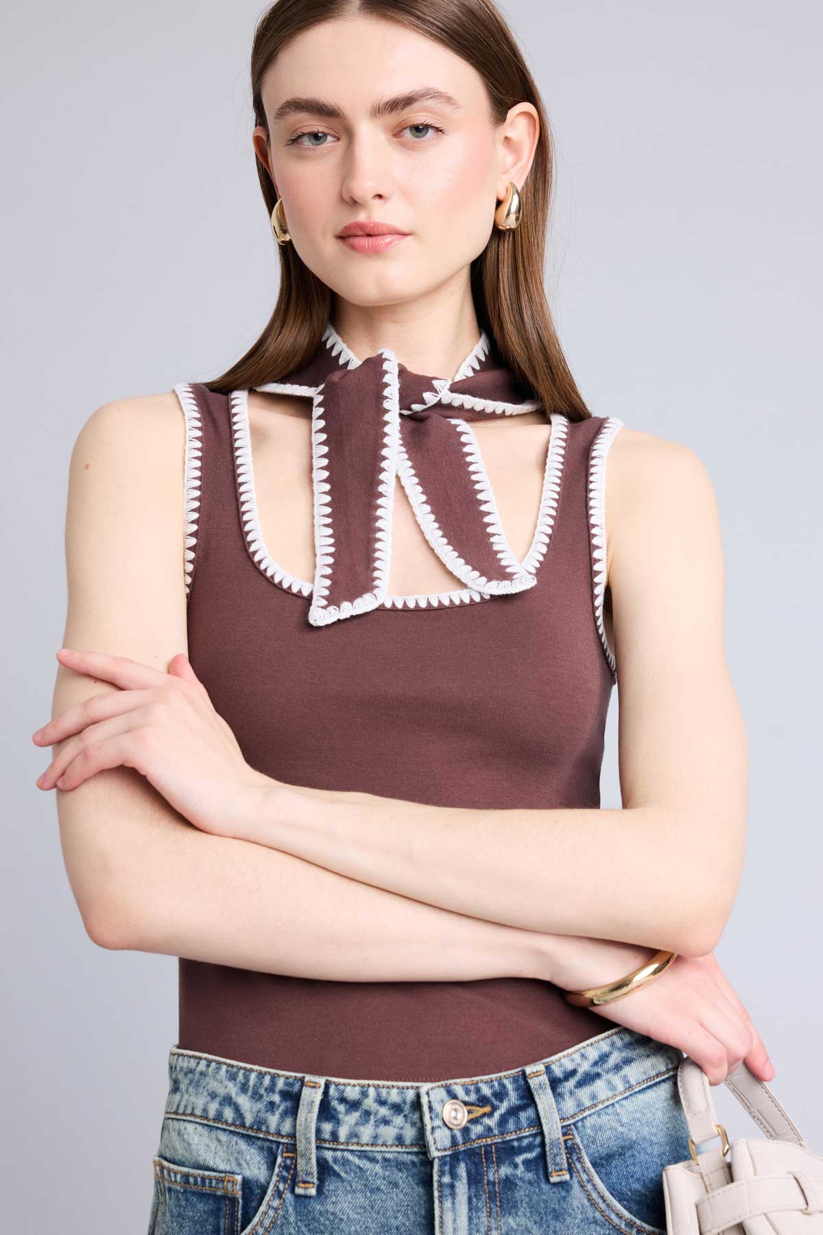 DeFacto Slim Fit Yuvarlak Yaka Ribana Atlet