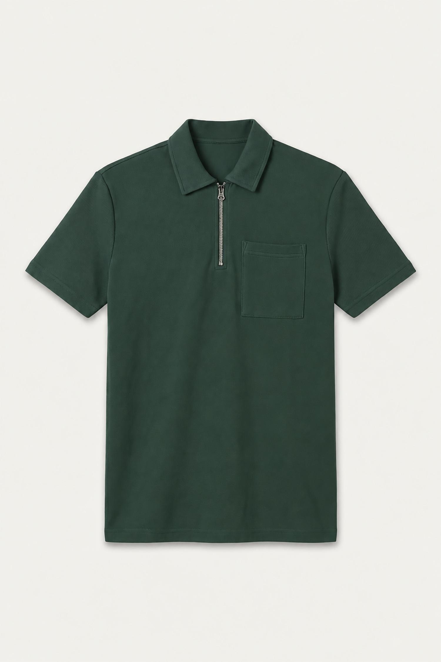 DeFacto Yarım Fermuarlı Basic Polo Tişört görsel 6