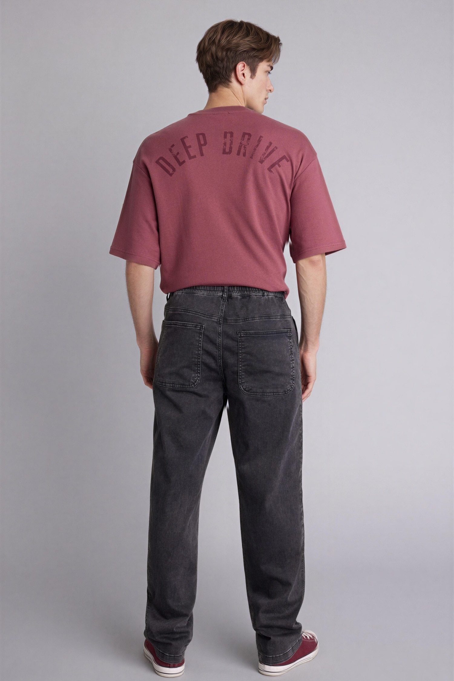 DeFacto Wıde Leg Beli Lastikli Jean Pantolon görsel 5
