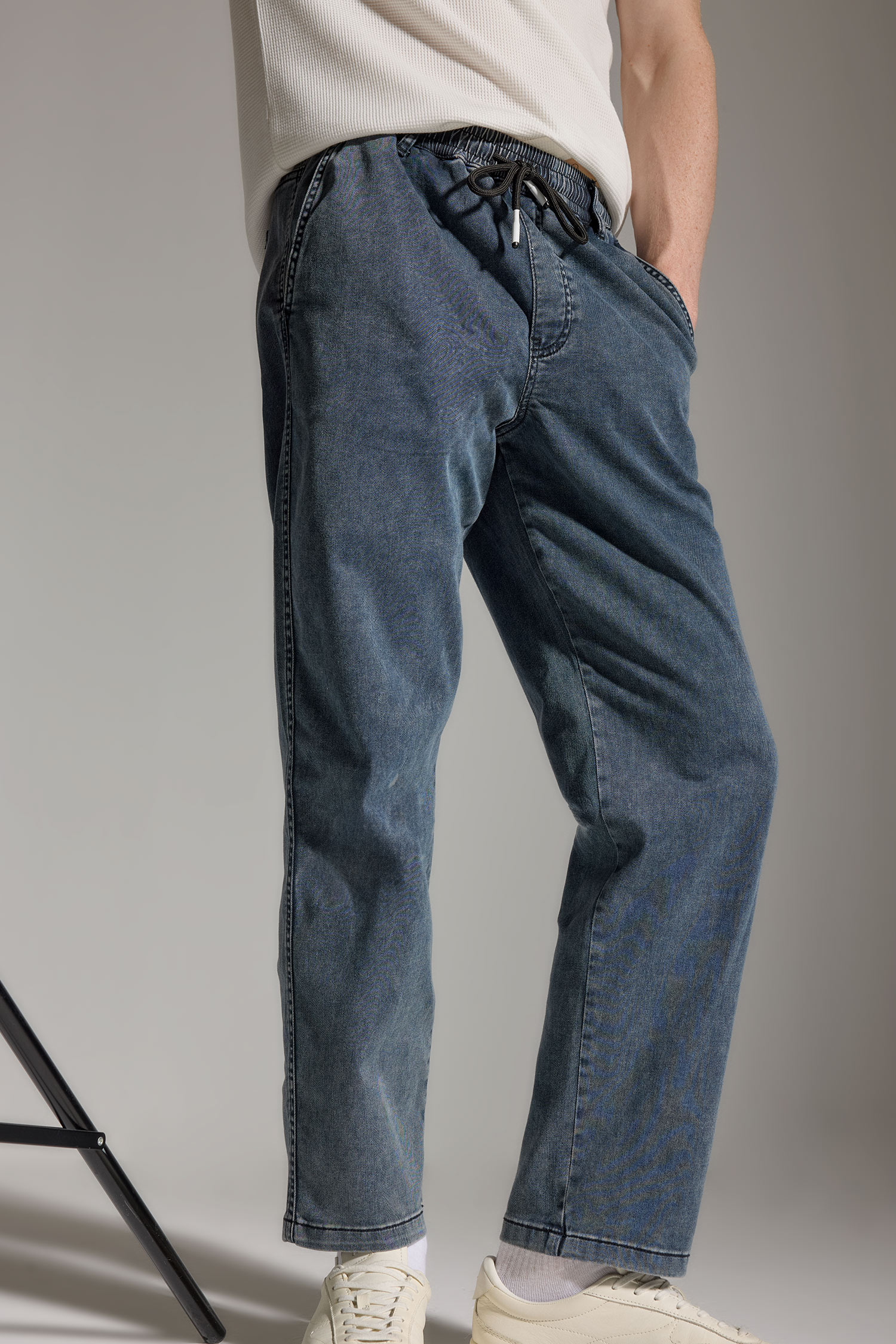 DeFacto Wıde Leg Beli Lastikli Jean Pantolon görsel 3