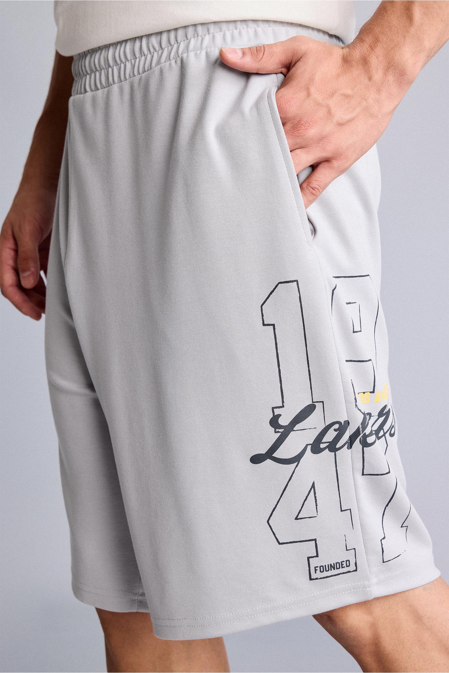 DeFacto NBA Los Angeles Lakers Baggy Fıt Şort görsel 5