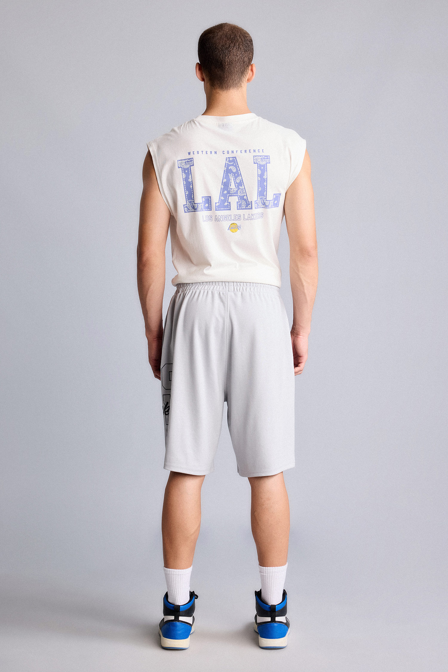DeFacto NBA Los Angeles Lakers Baggy Fıt Şort görsel 6