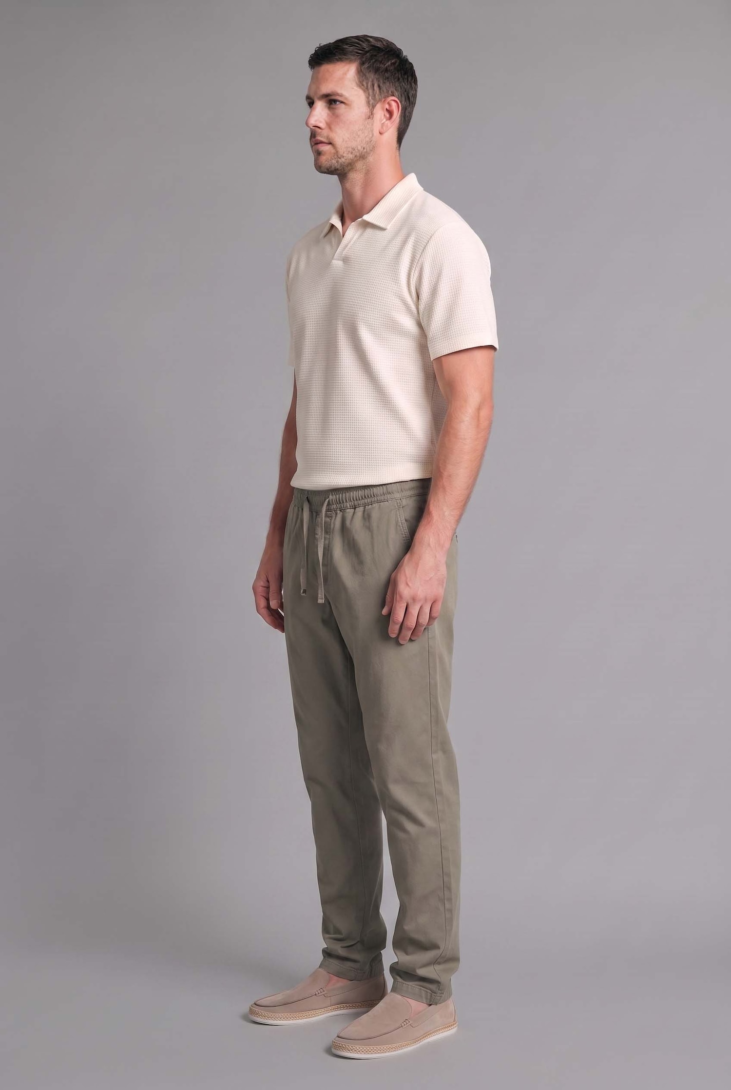 DeFacto Ultra Yumuşak Bağcıklı Relax Fit Pantolon görsel 2